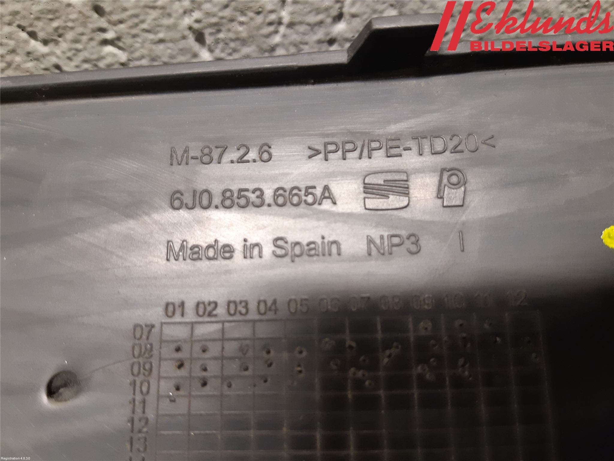 Seat IBIZA IV 08-16 Dimljussarg Fram