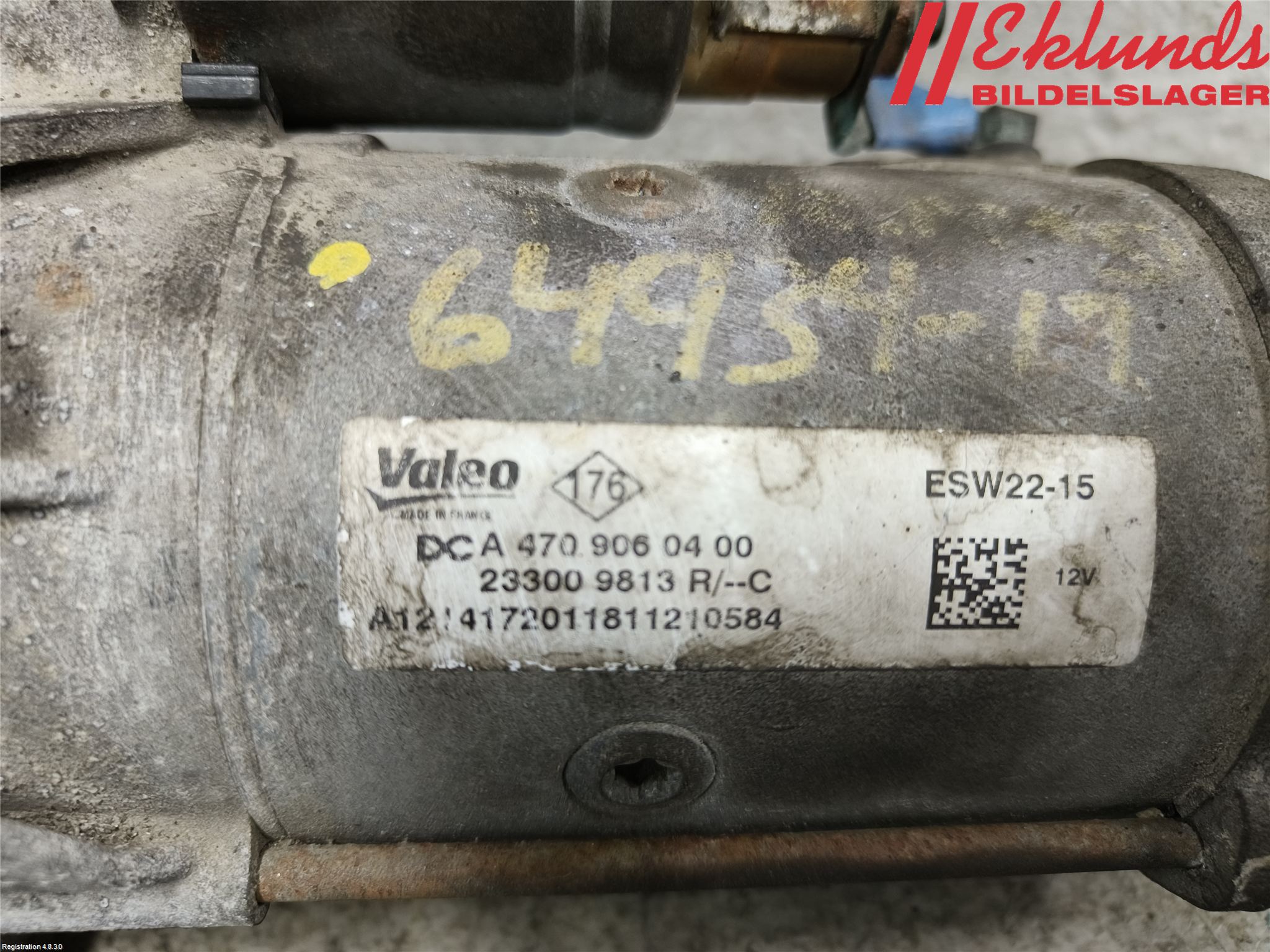 Renault MASTER III 15-20 Startmotor Diesel