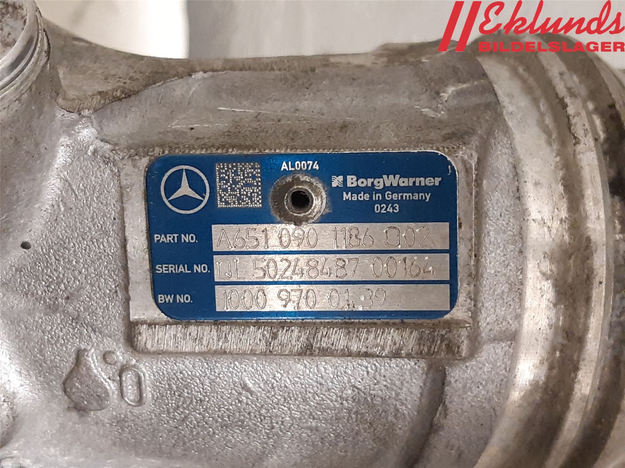 Mercedes-Benz MB C-KLASS (W205) 14-21 Turboaggregat