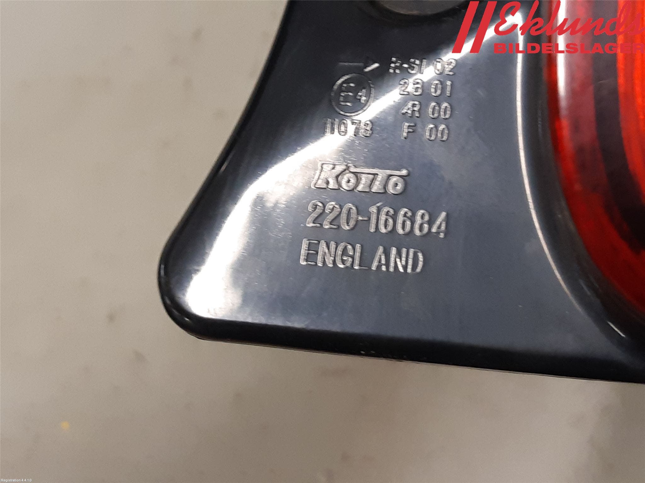 Suzuki SX4 10-13 Bakljus Höger