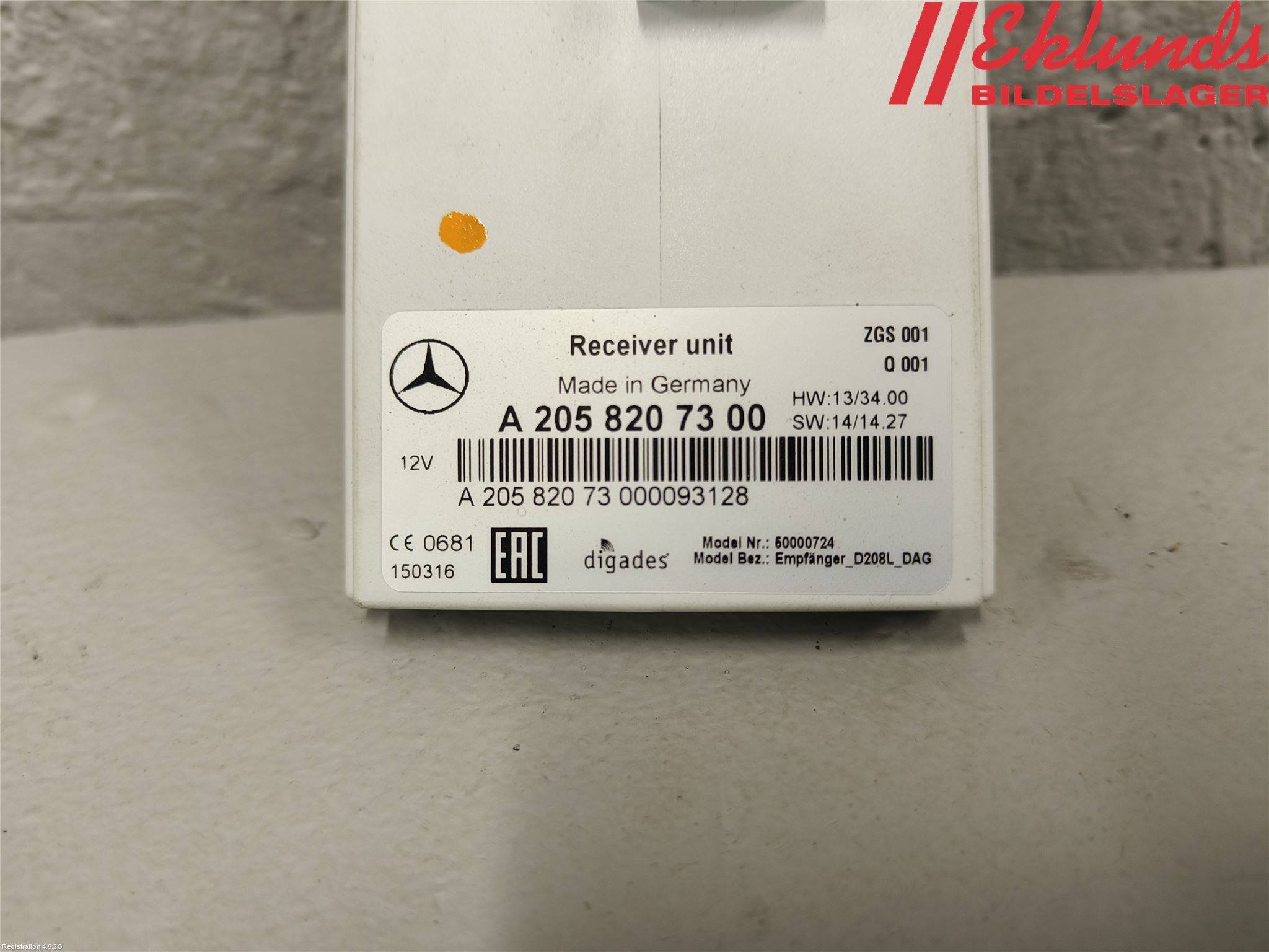 Mercedes-Benz MB GLC-KLASS (X253/C253) 15-22 Styrenhet Bensin-Dieselvärmare