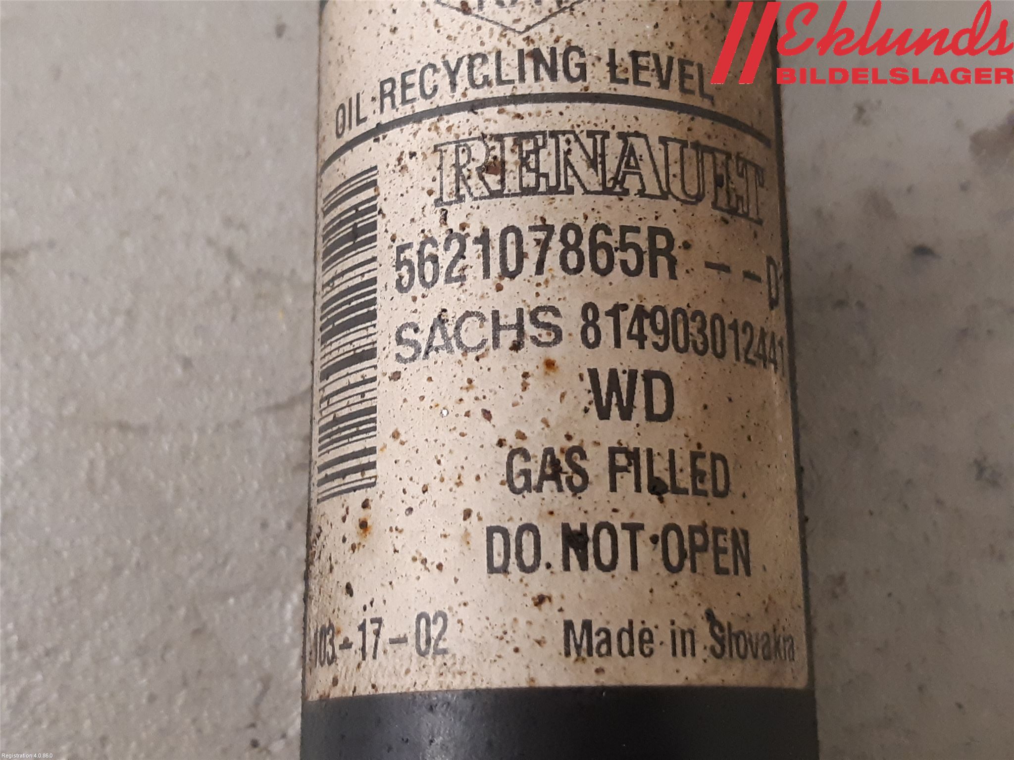 Dacia DOKKER 13- Stötdämpare Bak