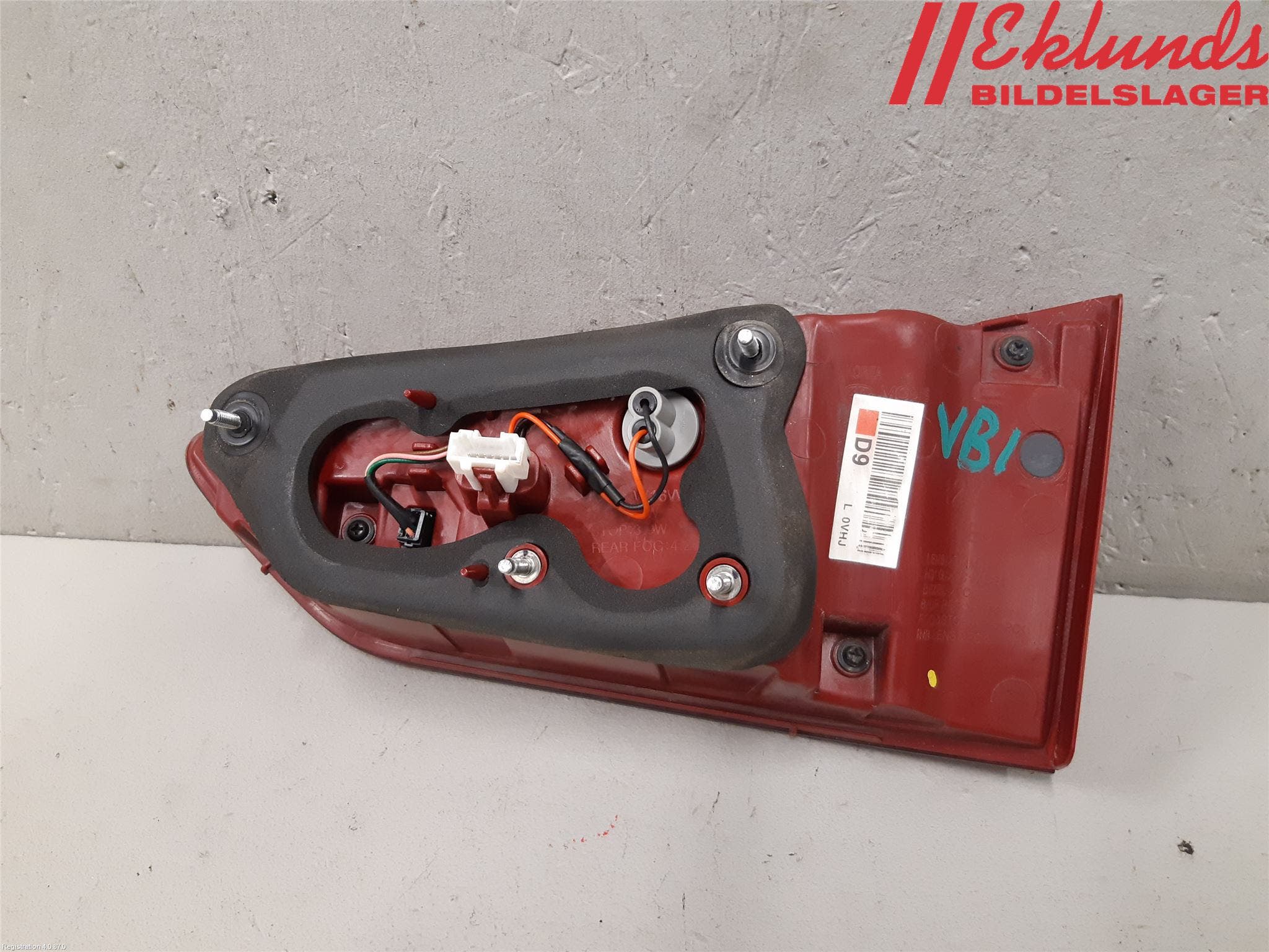 Kia OPTIMA 16-20 Bakljus Lucka Vä