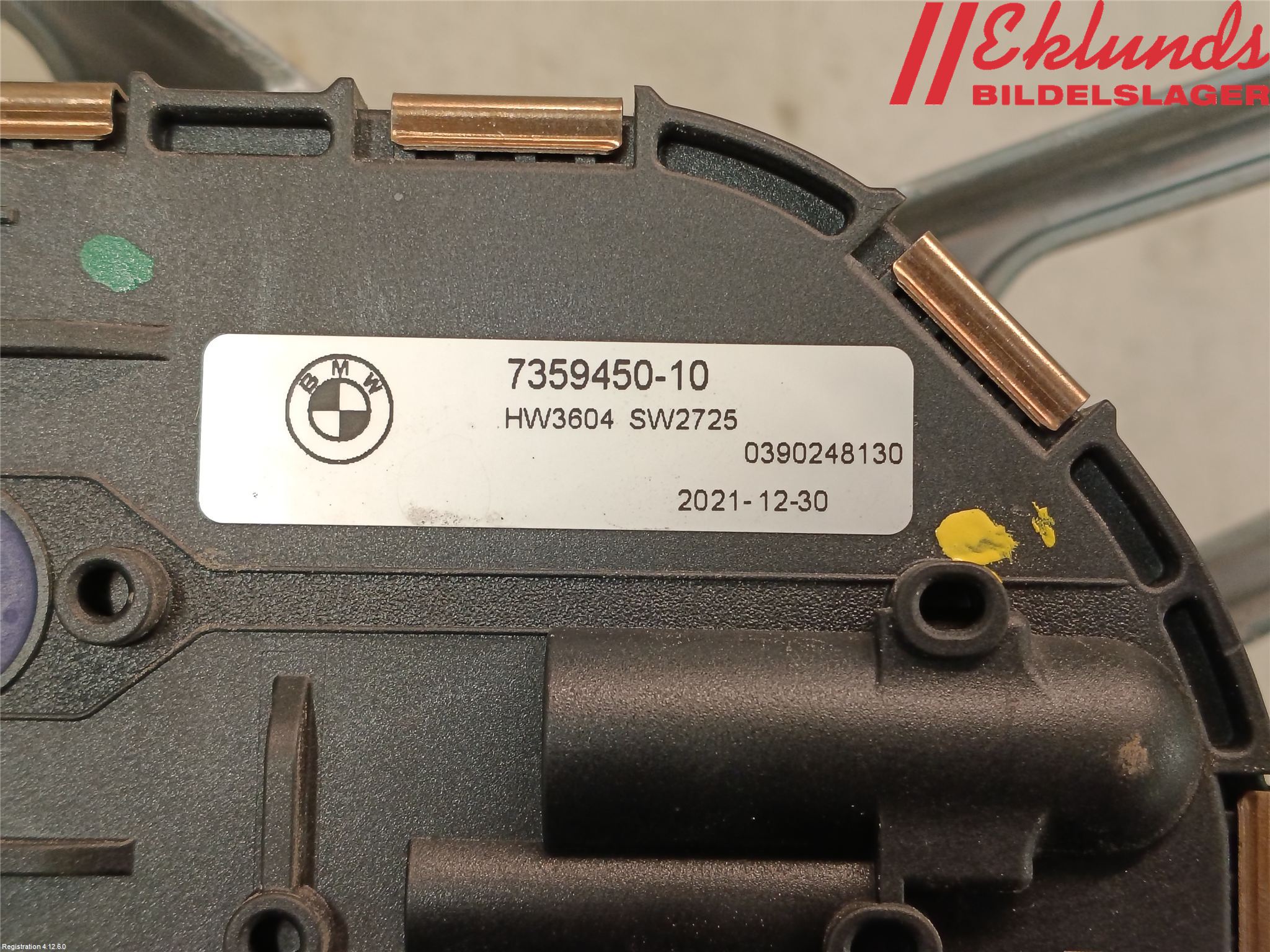 BMW i3 I01 13-22 Torkarmotor Vindruta