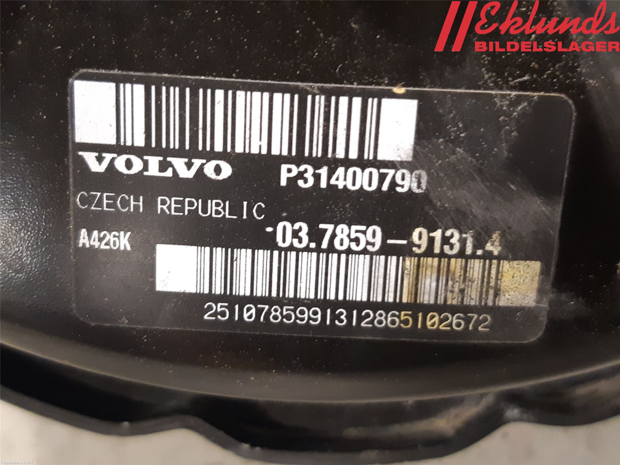 Volvo V70 14-16 Bromsservo