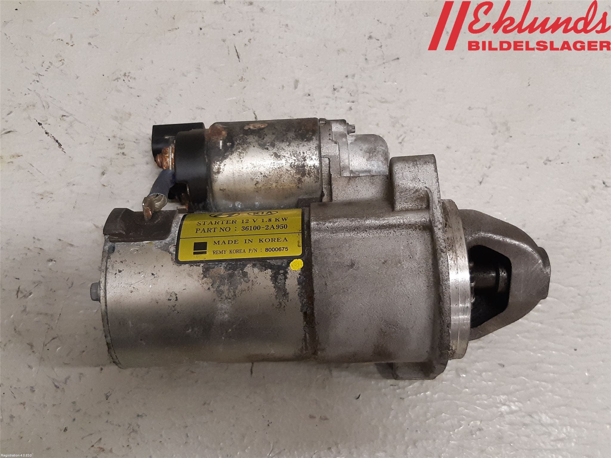 Kia SPORTAGE (QL) 16-21 Startmotor Diesel