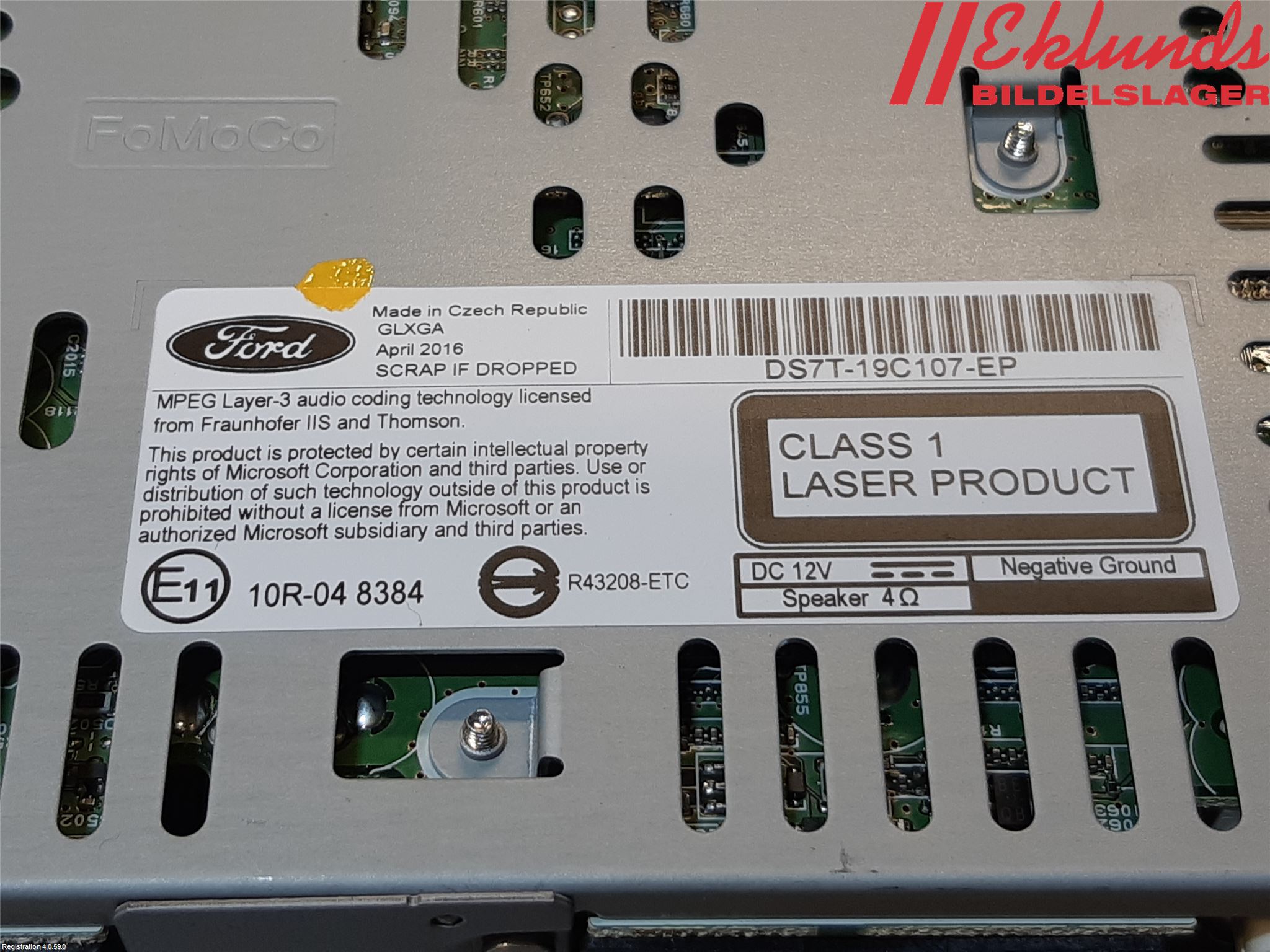 Ford MONDEO 15-22 Cd Radio - Multimediapanel