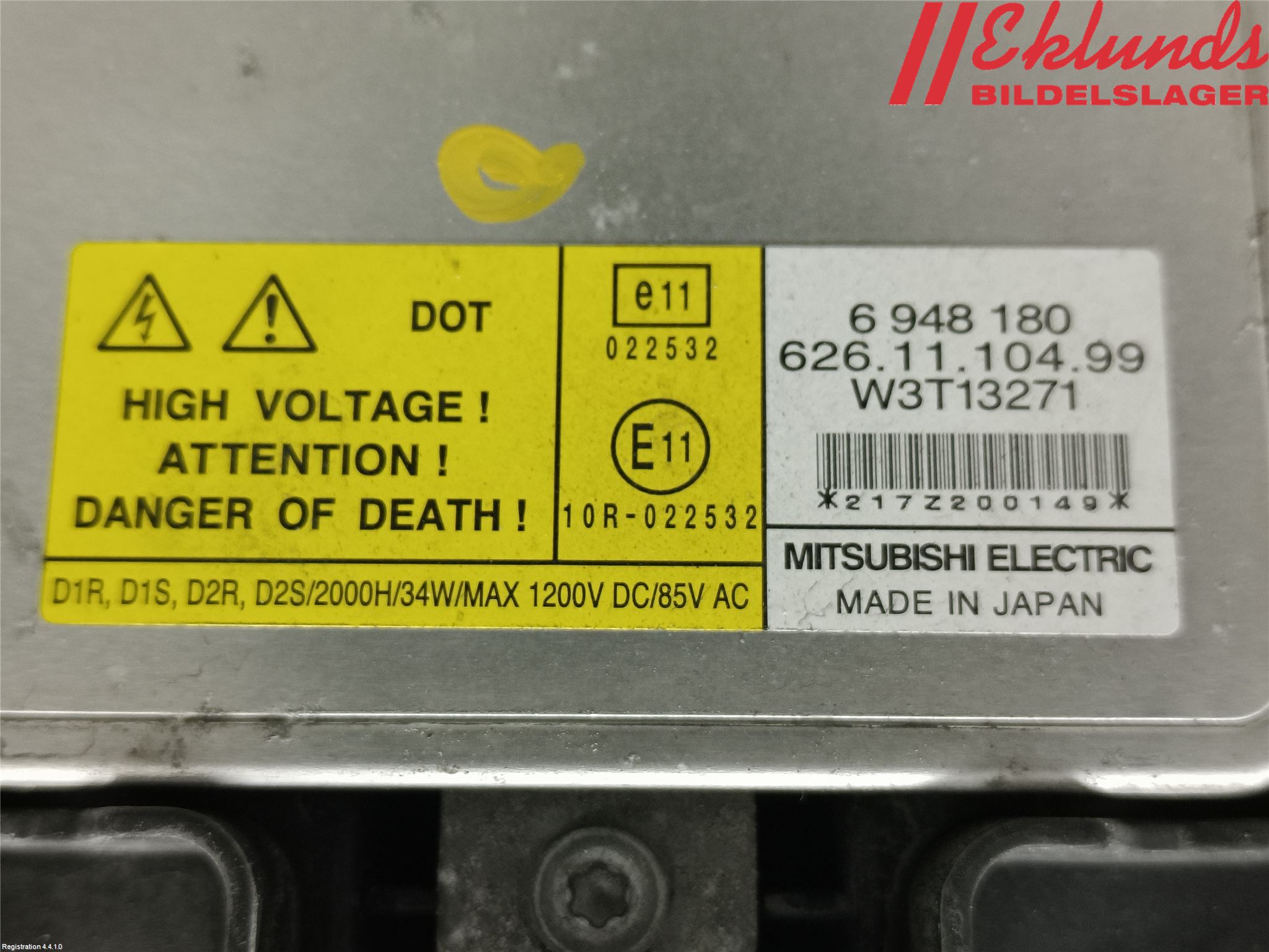 Volvo V70 08-13 Strålkastare Höger