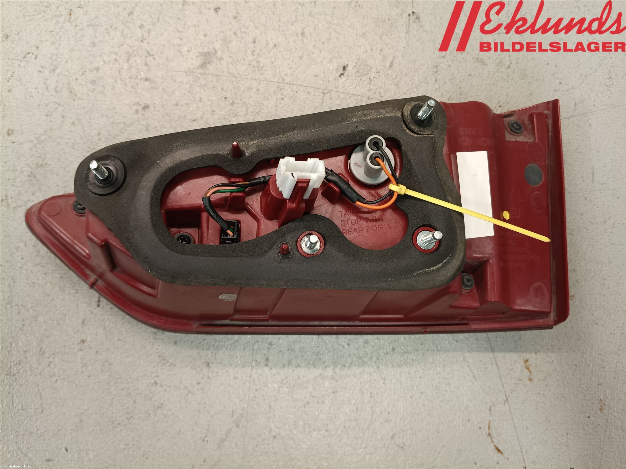 Kia OPTIMA 16-20 Bakljus Lucka Vä
