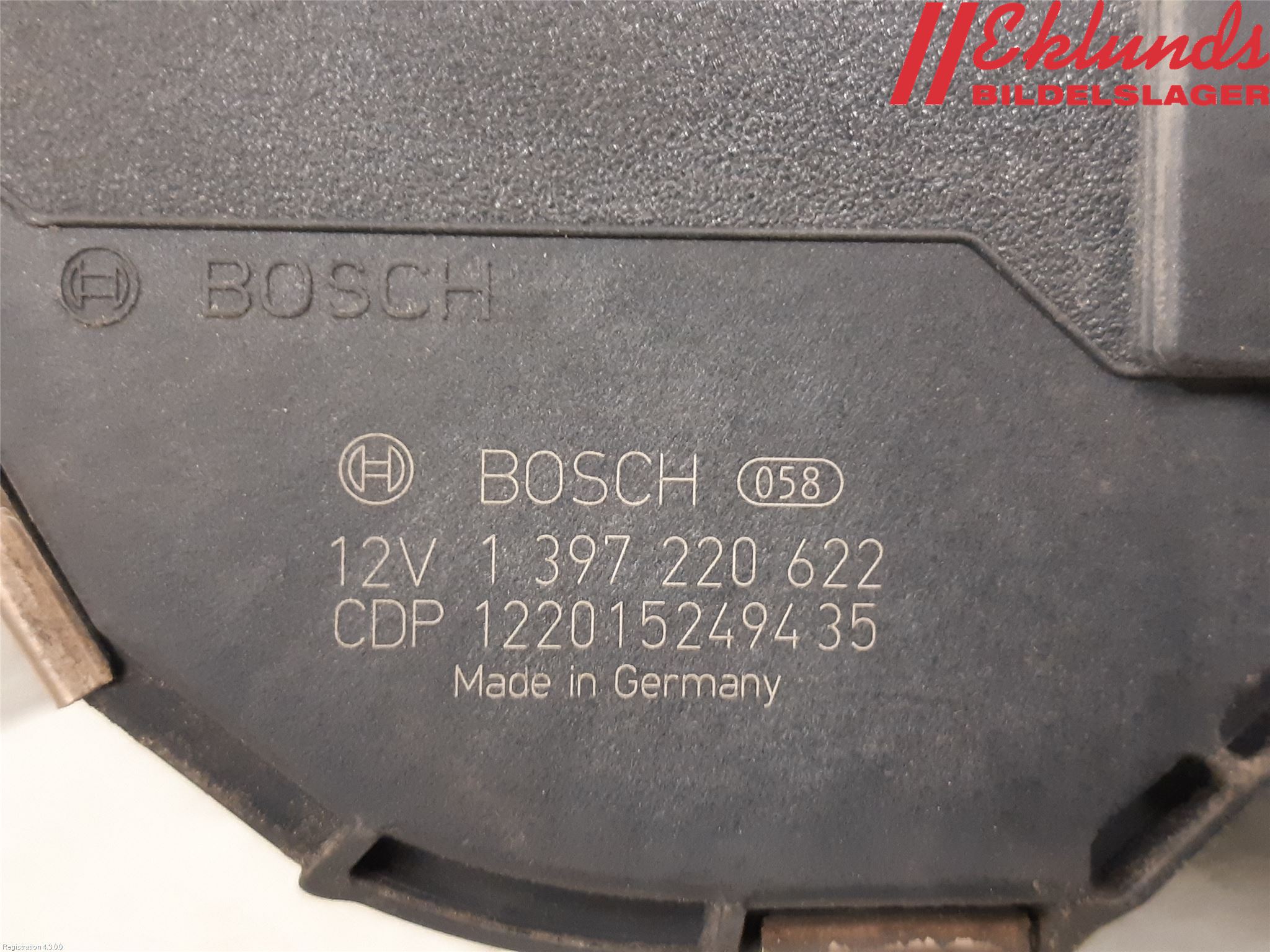 Volkswagen VW TOUAREG 7P 11-18 Torkarmotor Vindruta