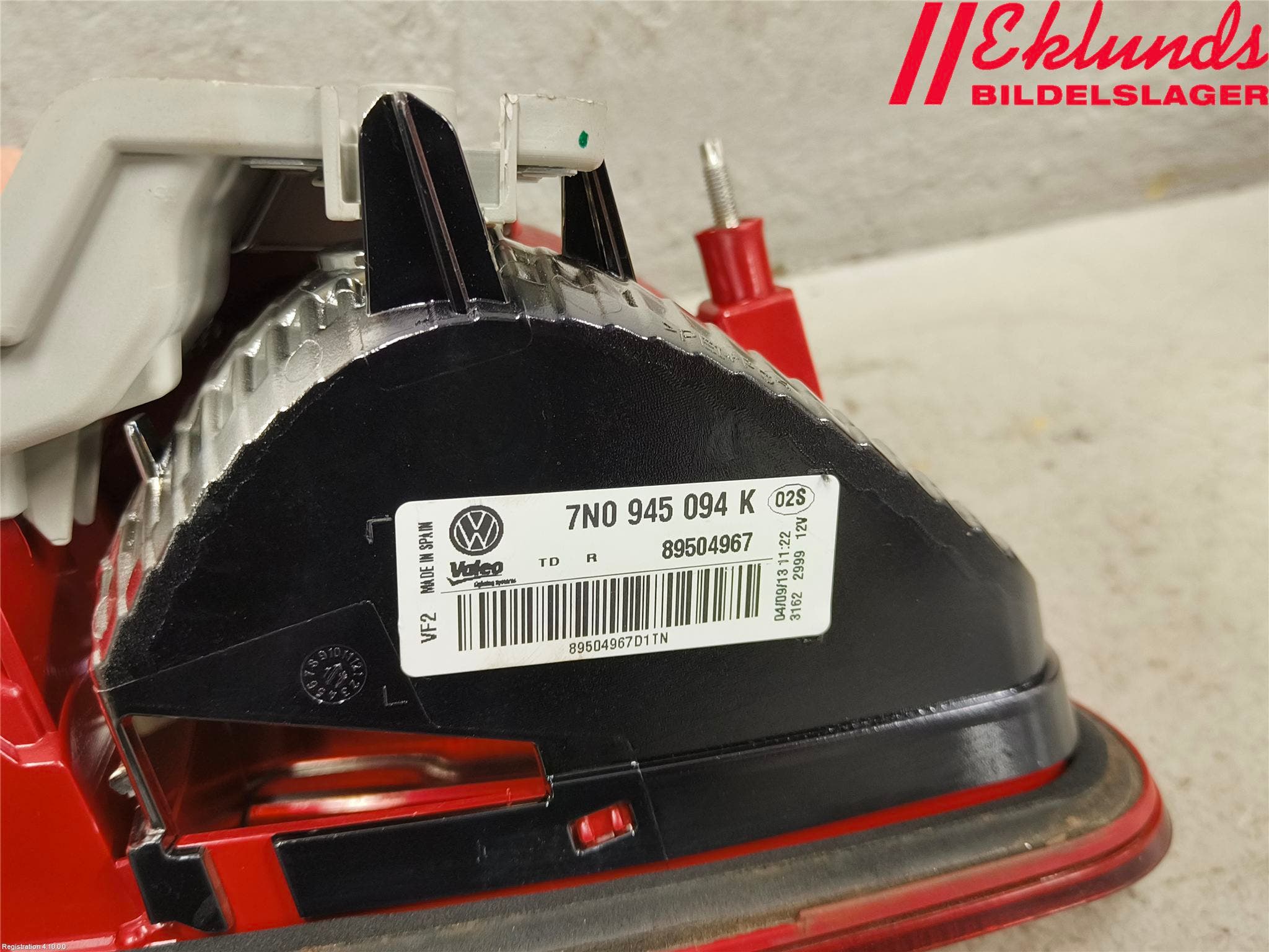 Volkswagen VW SHARAN 11- Bakljus Lucka Hö