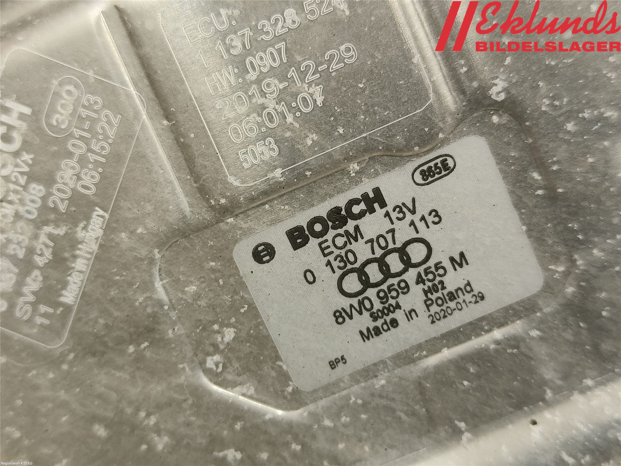 Audi E-TRON, S GE 19- Kylfläkt El