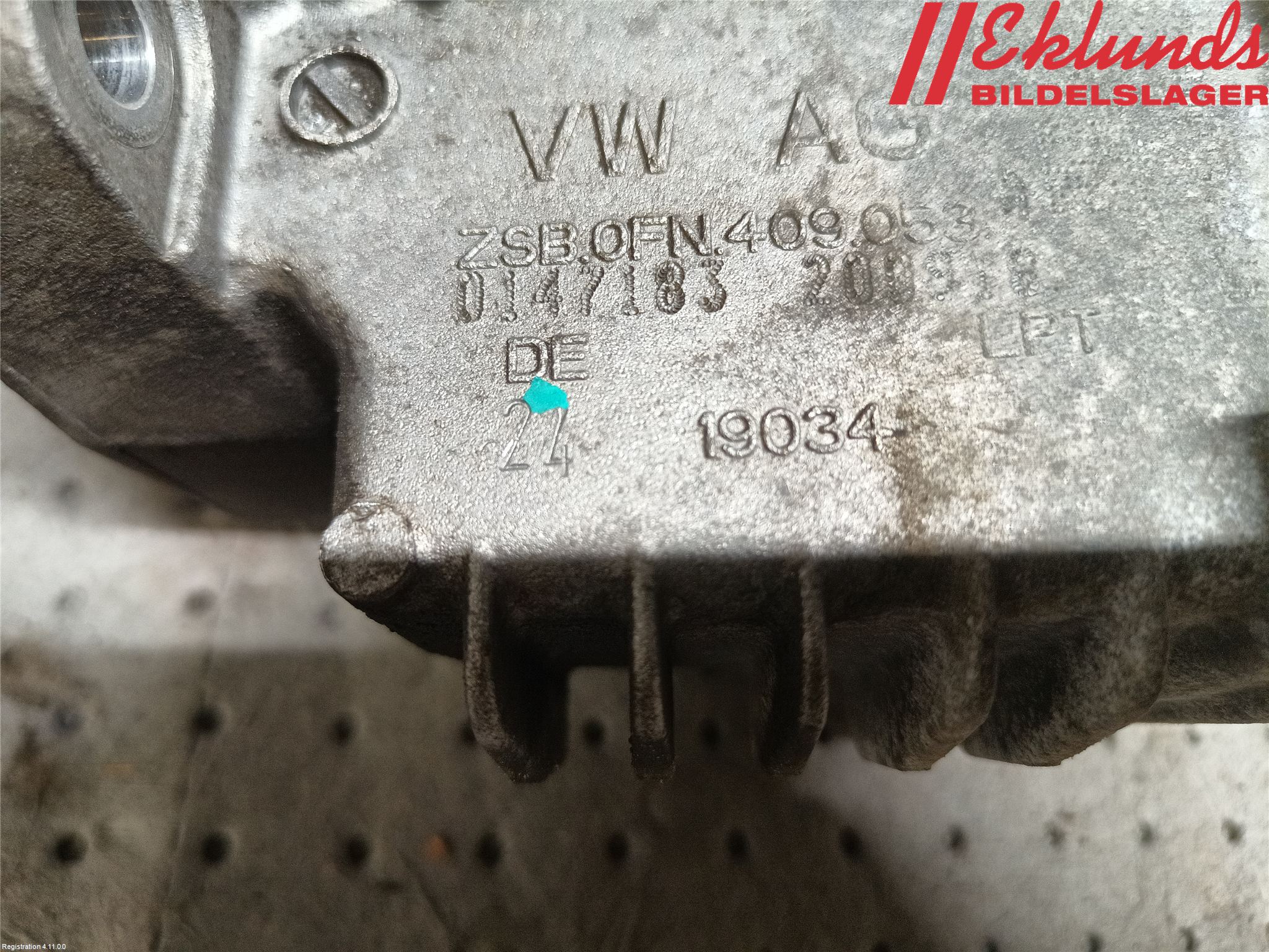 Volkswagen VW PASSAT 15-19 Växel Fördelningslåda