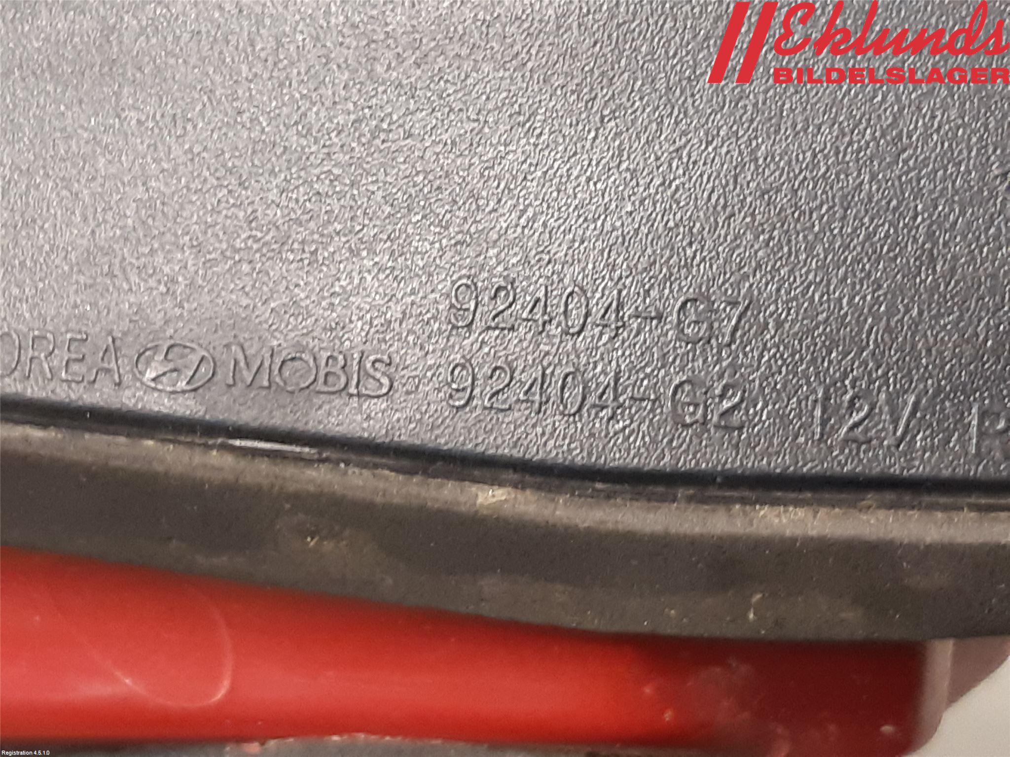 Hyundai IONIQ AE 17-22 Bakljus Lucka Hö