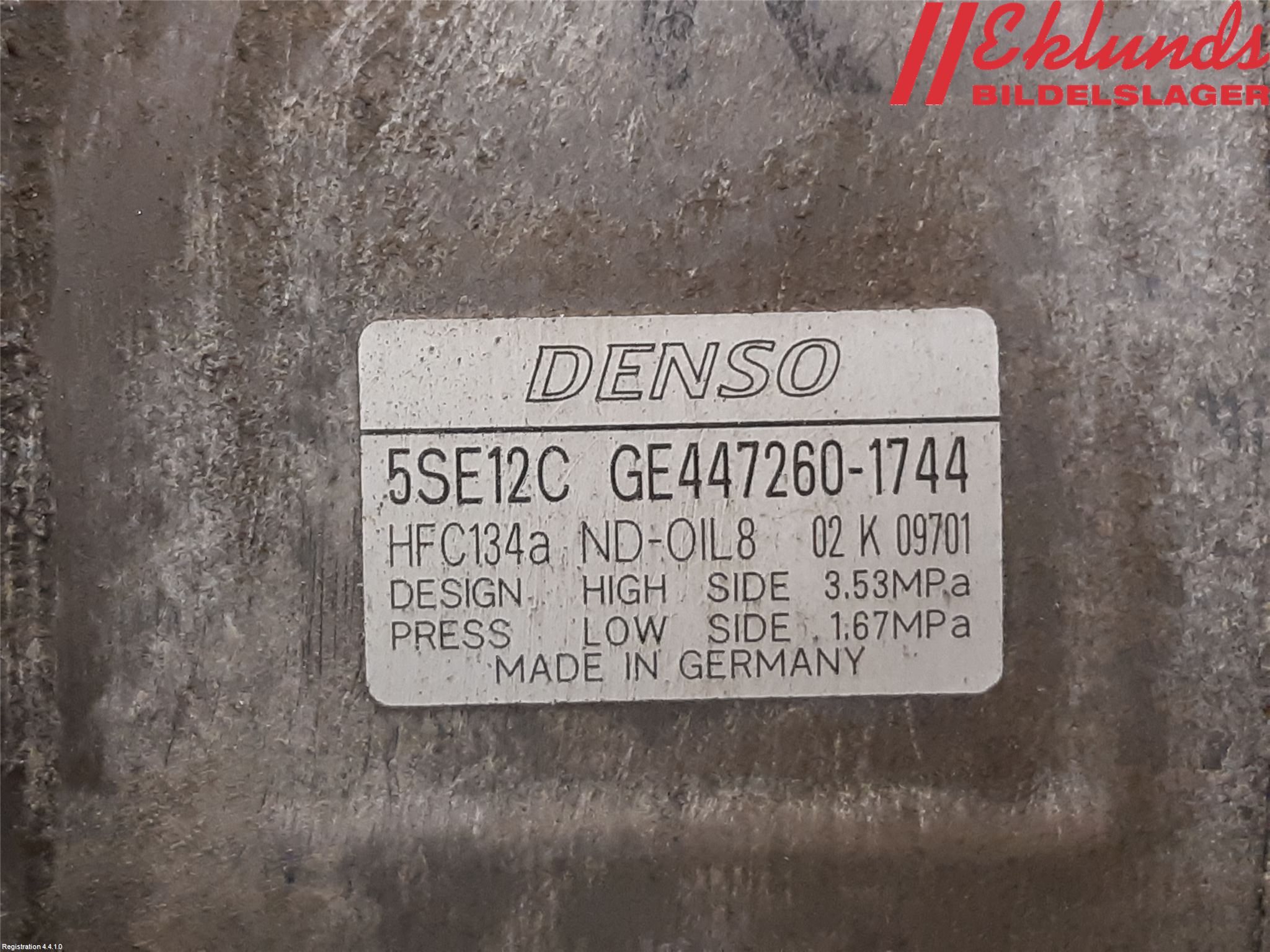 Toyota AVENSIS 07-08 Ac Kompressor