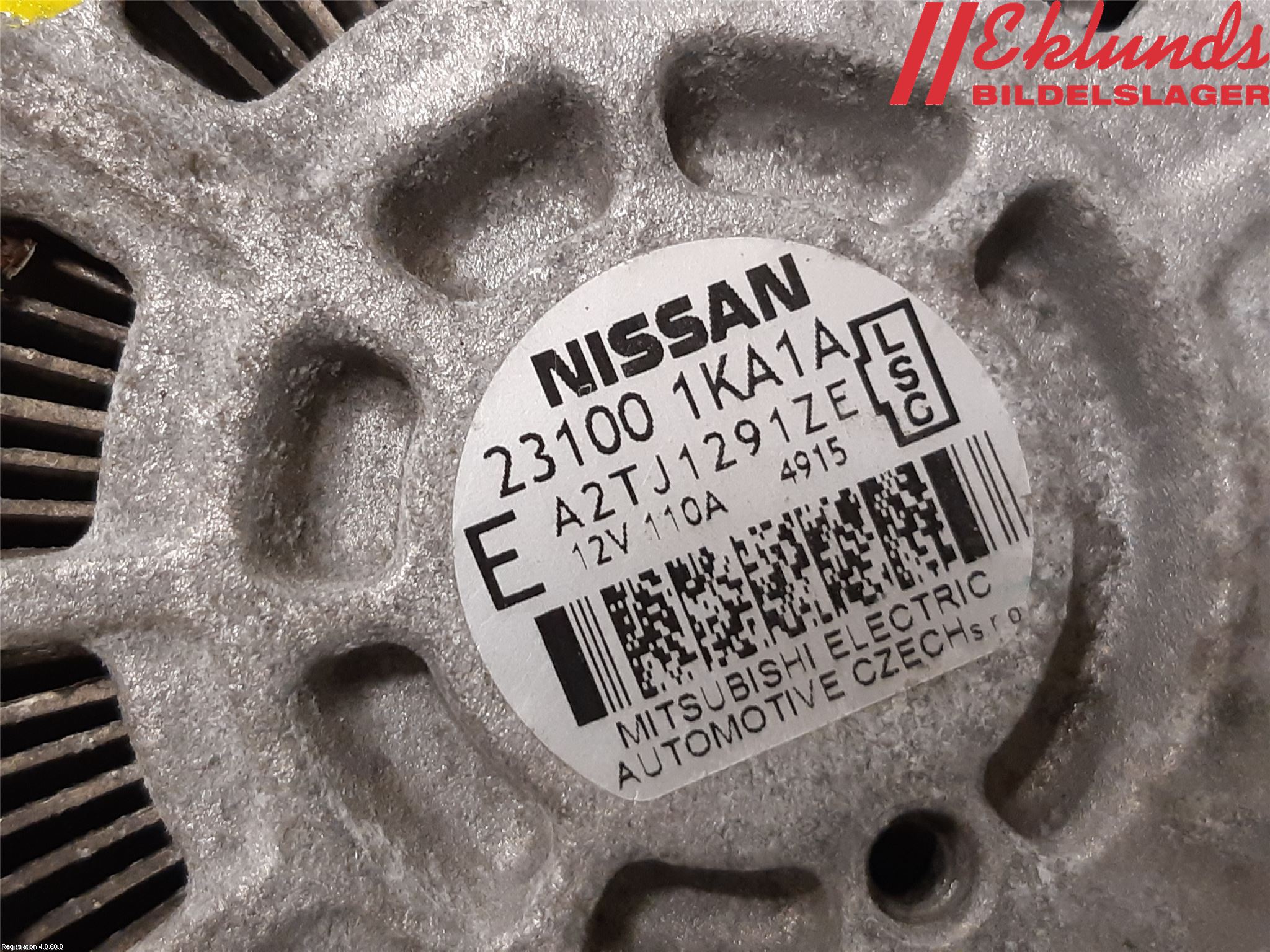 Nissan JUKE 14-19 Generator