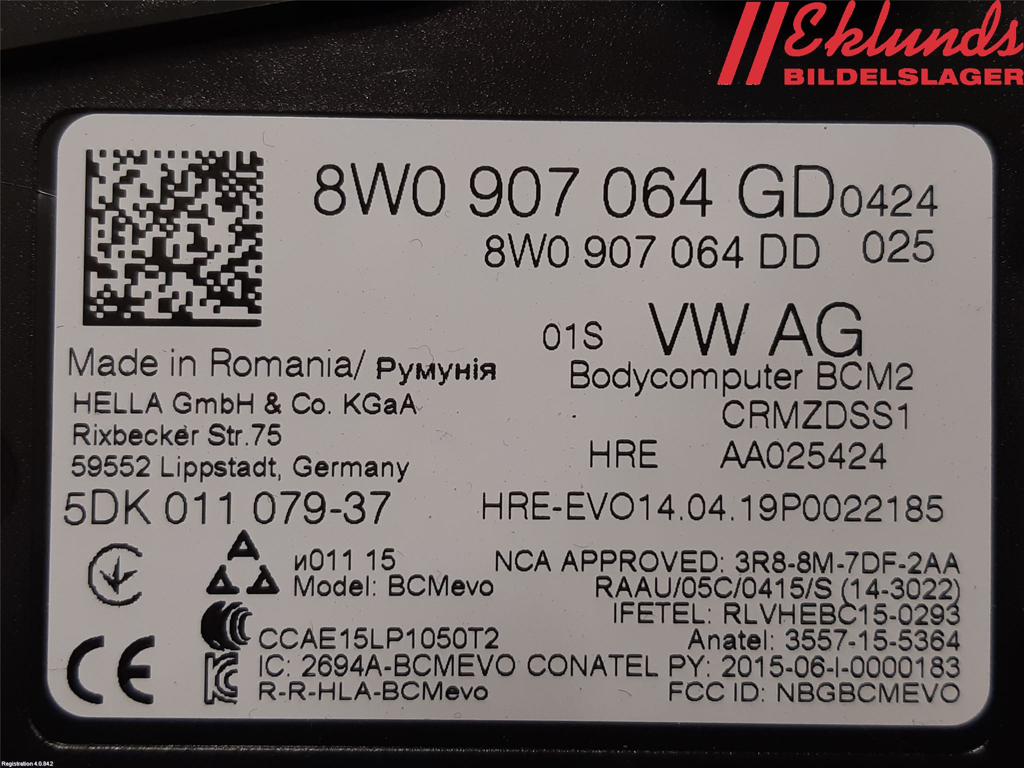 Audi Q7/SQ7 Komfort Styrdon