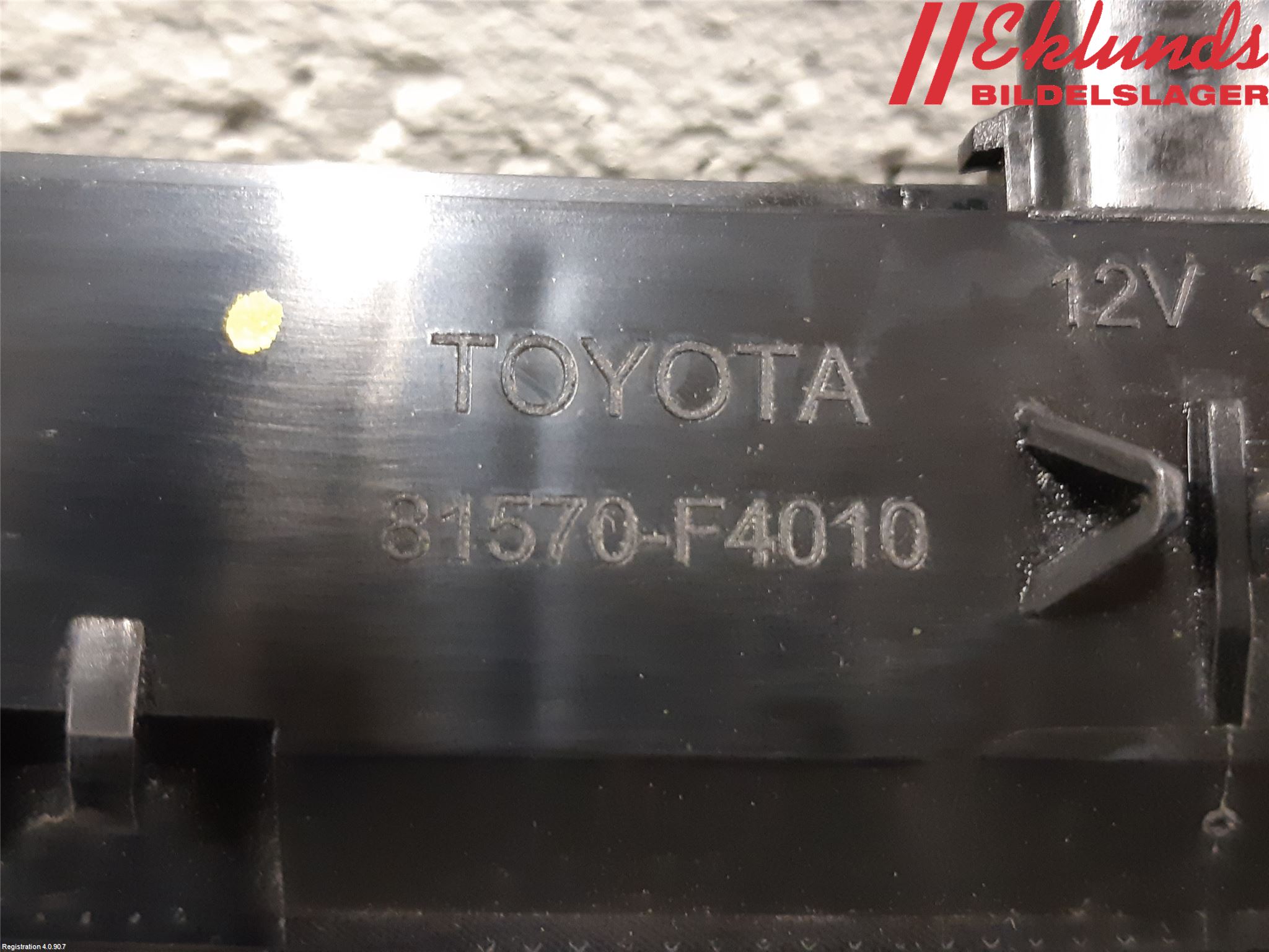 Toyota C-HR 16-23 Bromsljus Bakruta