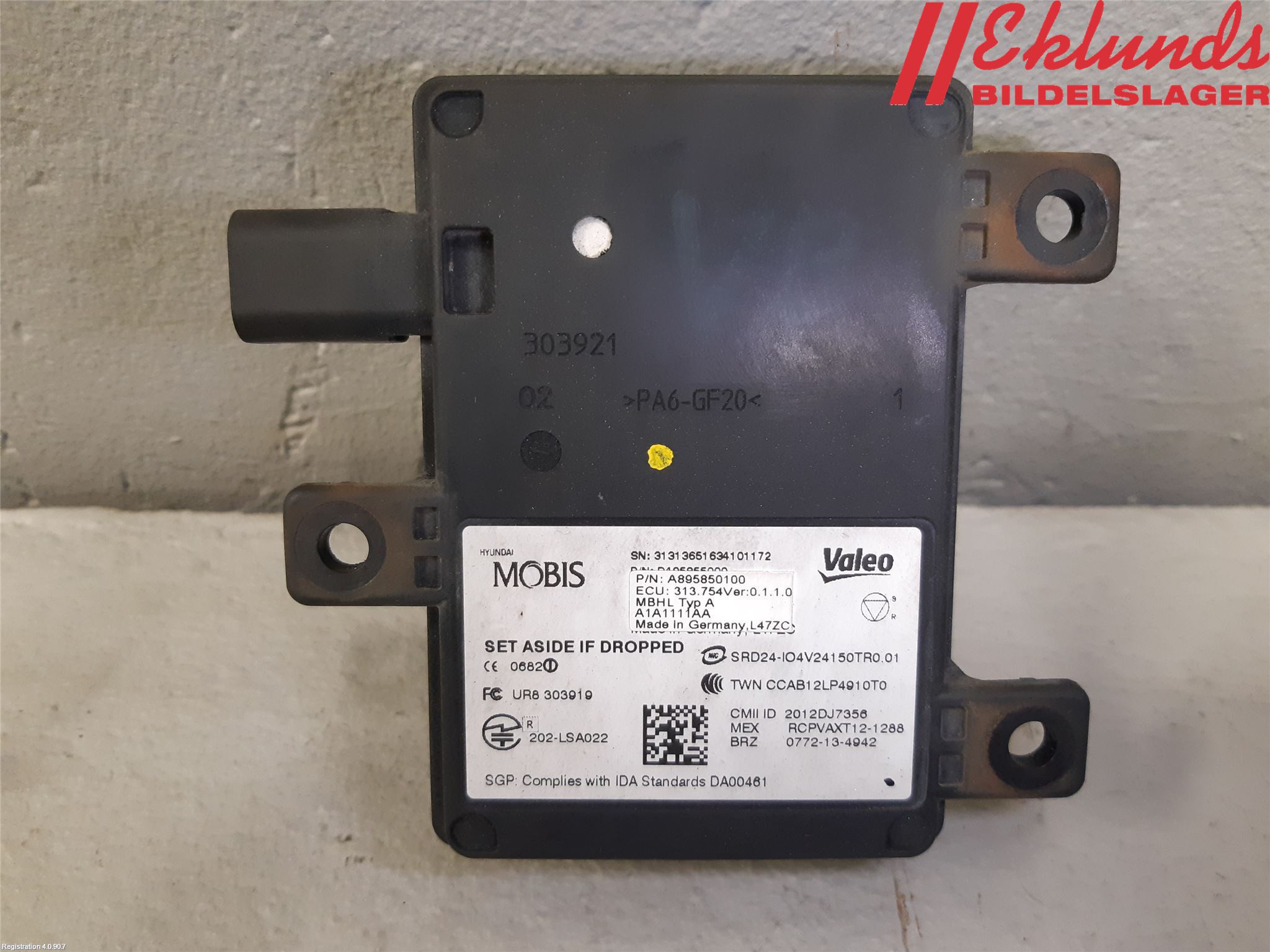 Kia OPTIMA 16-20 Sensor Aktivt Kollisionsskydd