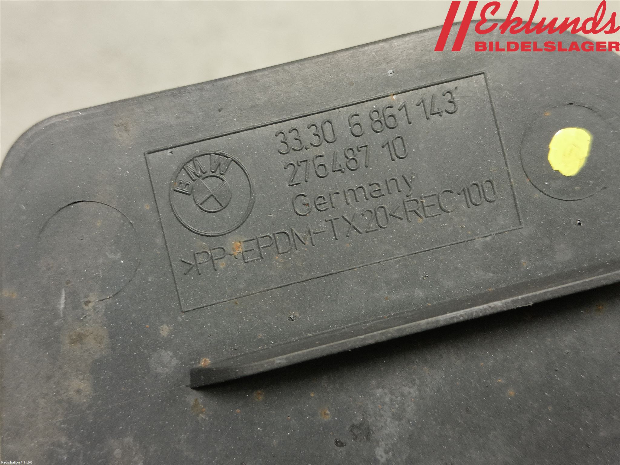 BMW 5 G30/G31/F90 17-23 Hasplåt Plåt-Plast