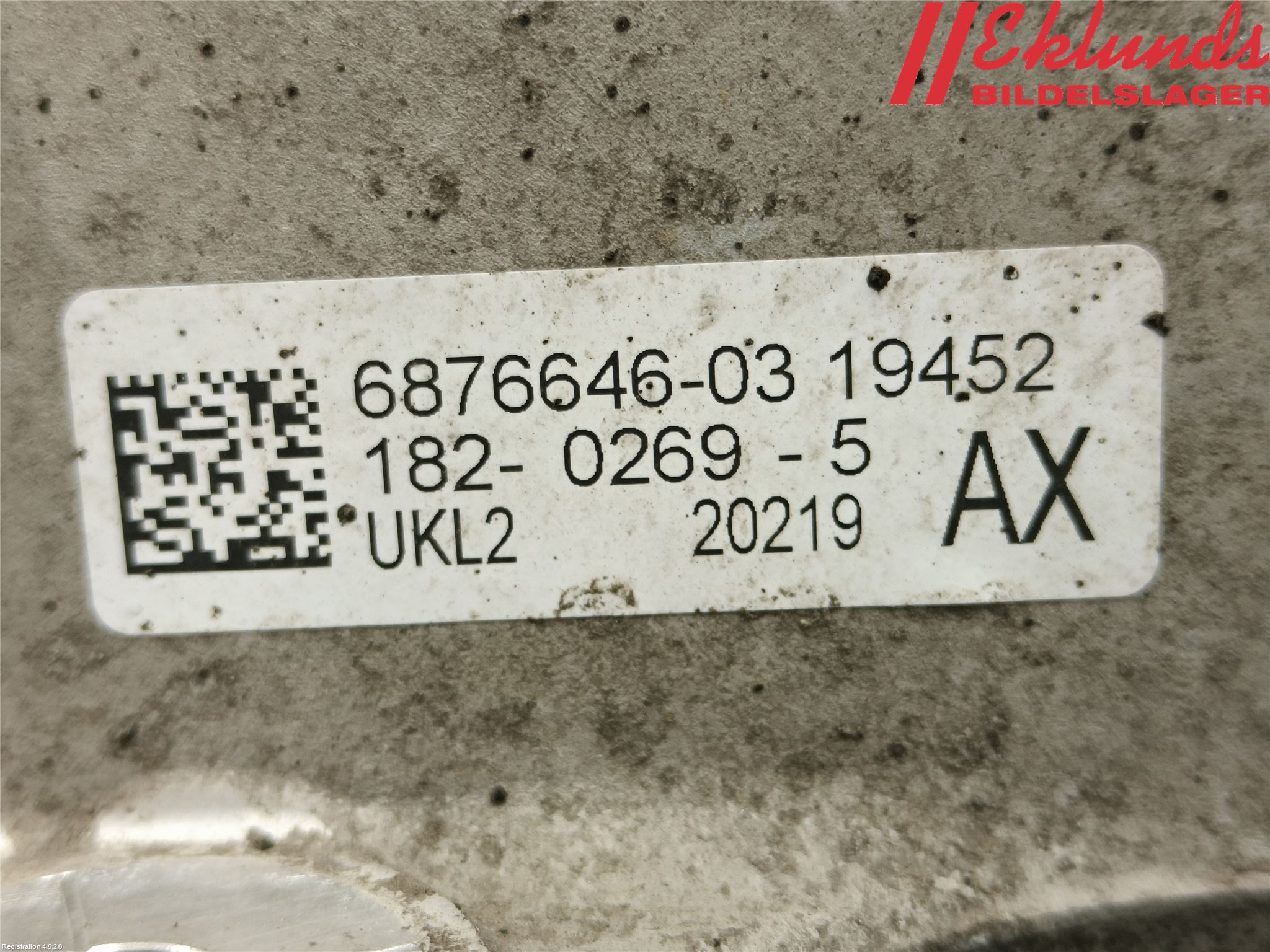 BMW X1 F48 15-22 Styrspindel Lagerhus Hö