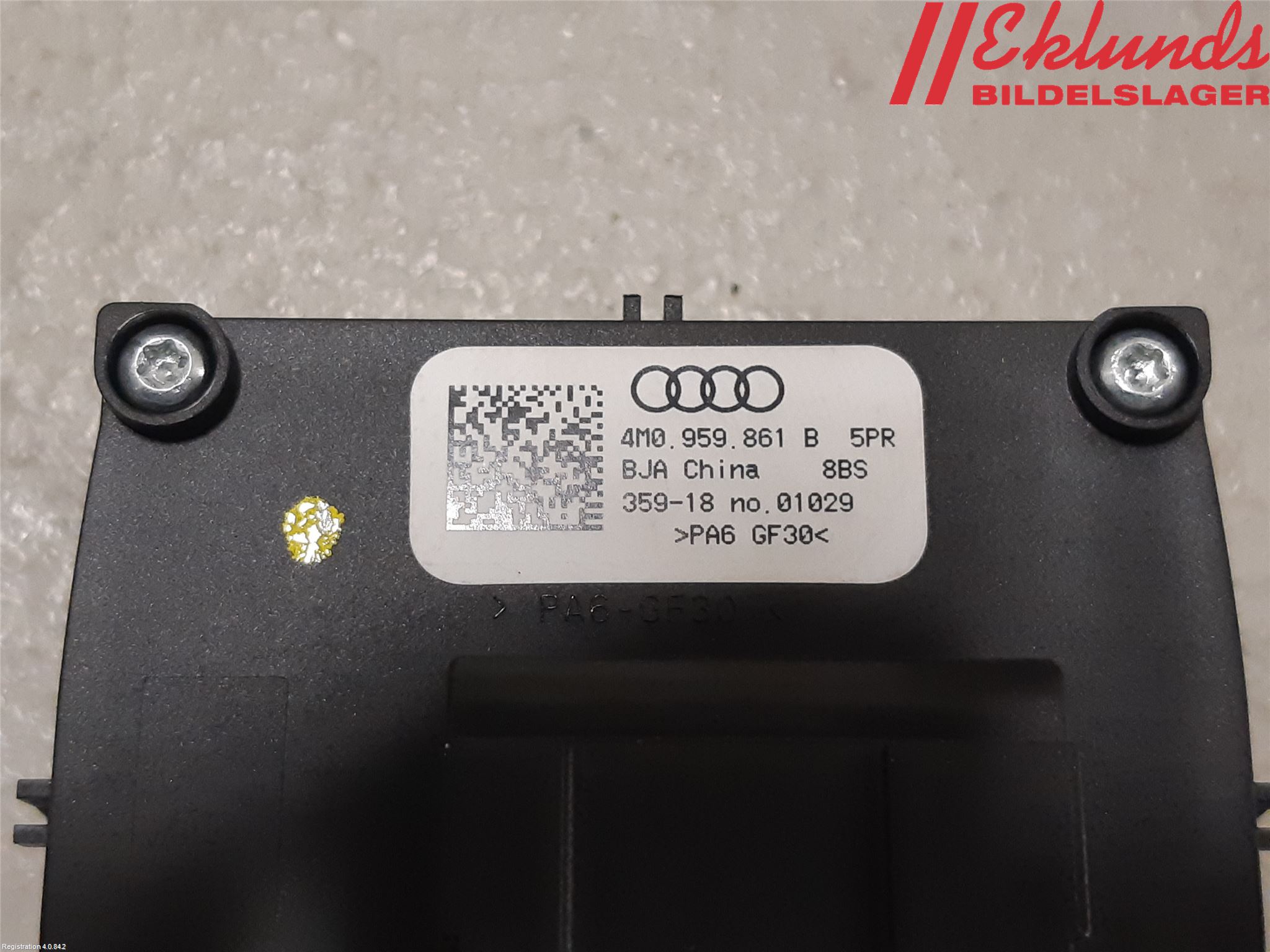 Audi Q7/SQ7 Strömställare Stolregler