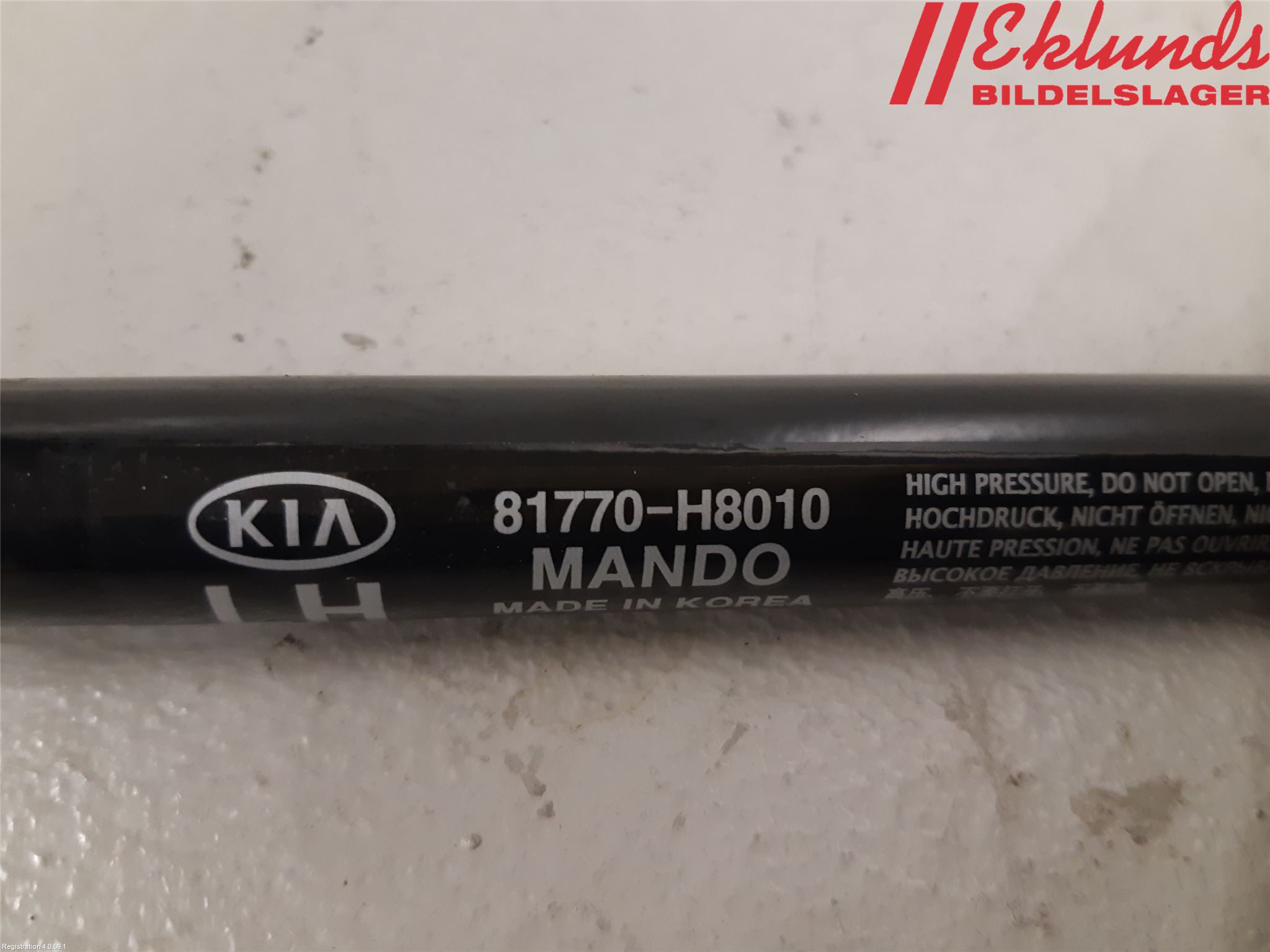 Kia RIO 17- Gasfjäder Baklucka