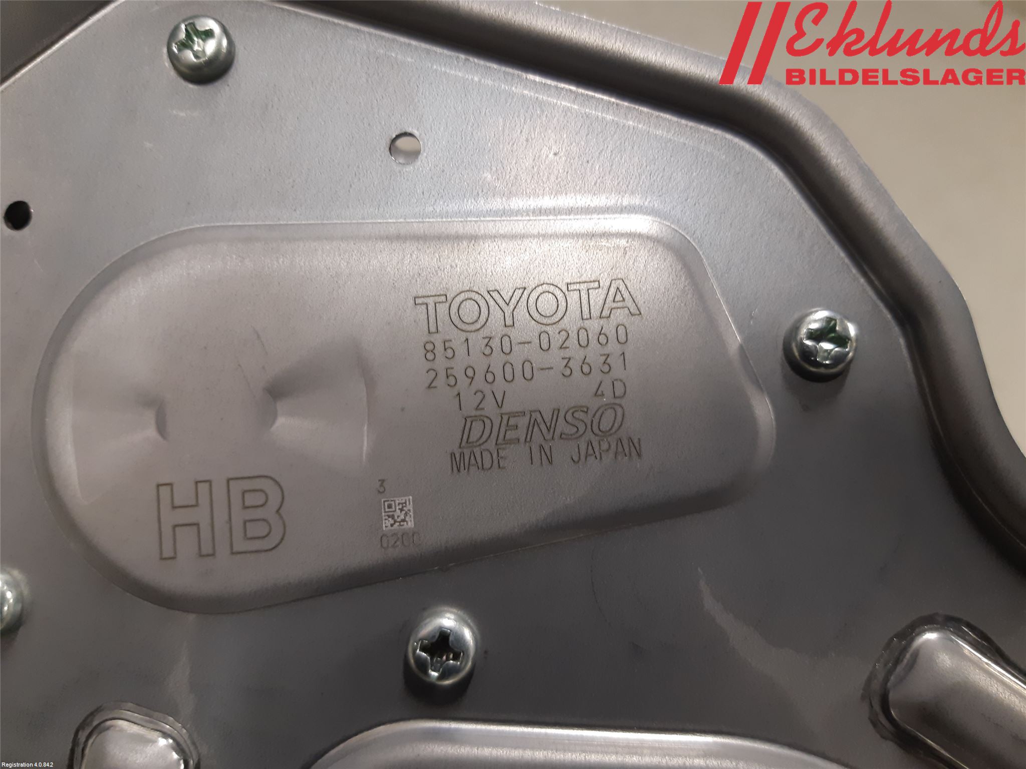 Toyota COROLLA 19- Torkarmotor Baklucka