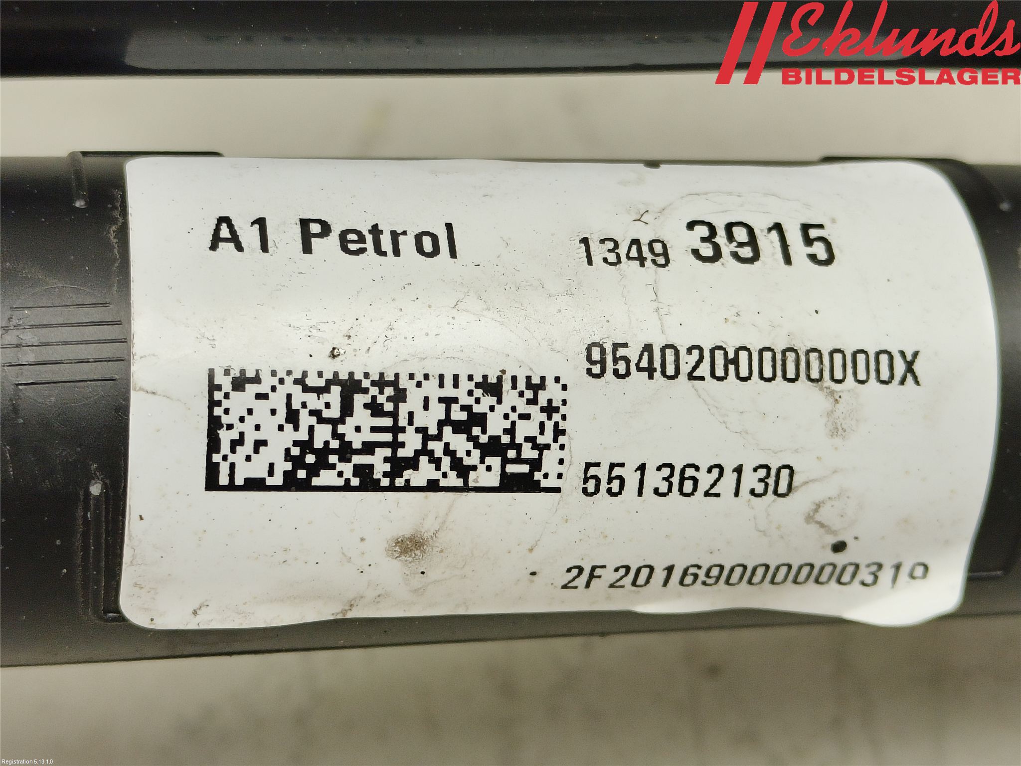 Opel ASTRA K 16-22 Bränslepåfyllnrör-Slang