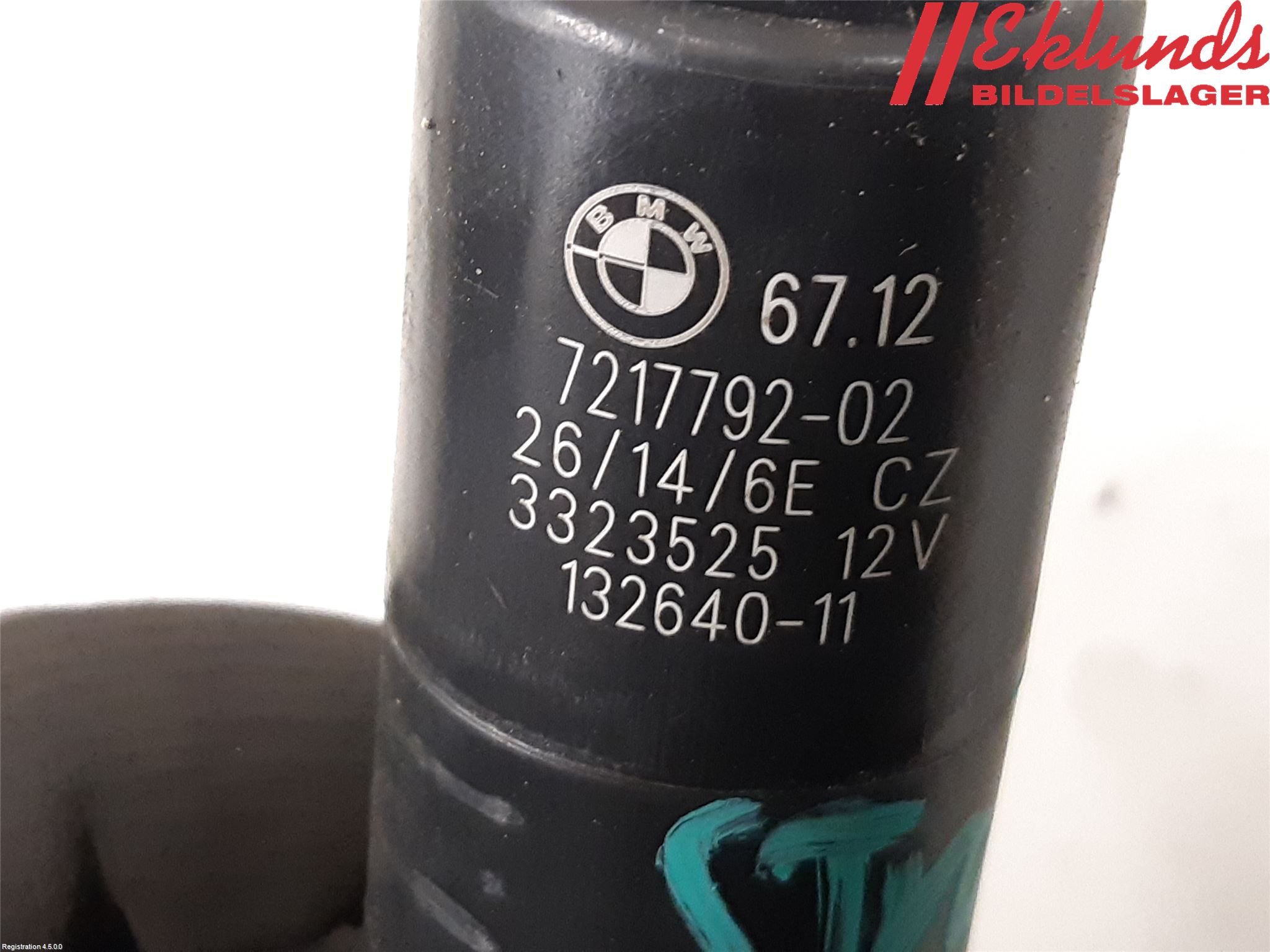 BMW 5 F10/F11/F18 09-17 Spolarpump Högtryck