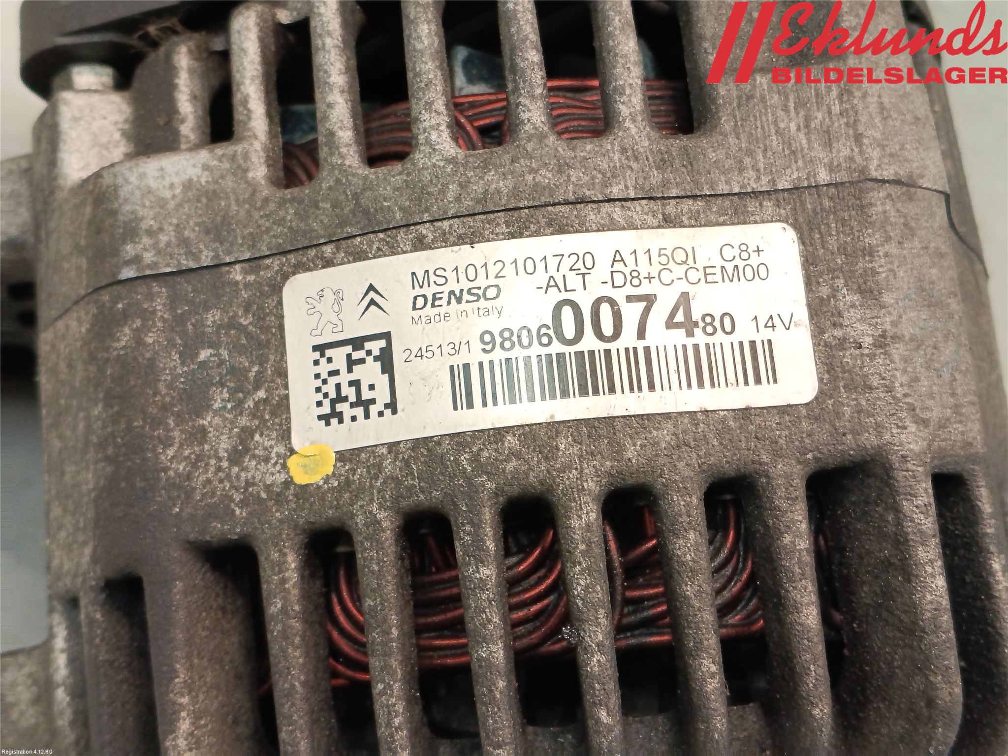 Peugeot 208 12-15 Generator