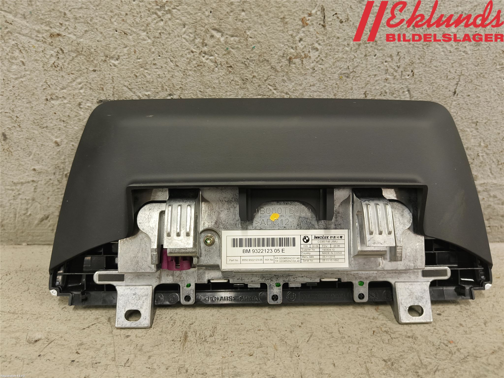 BMW X1 F48 15-22 Bildskärm