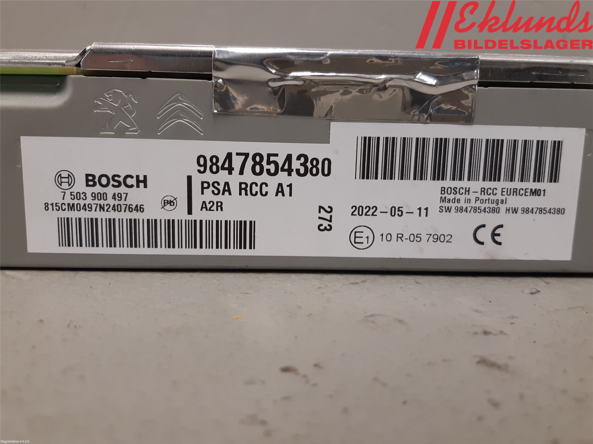 Citroen JUMPY/E-JUMPY 16- Cd Radio - Multimediapanel