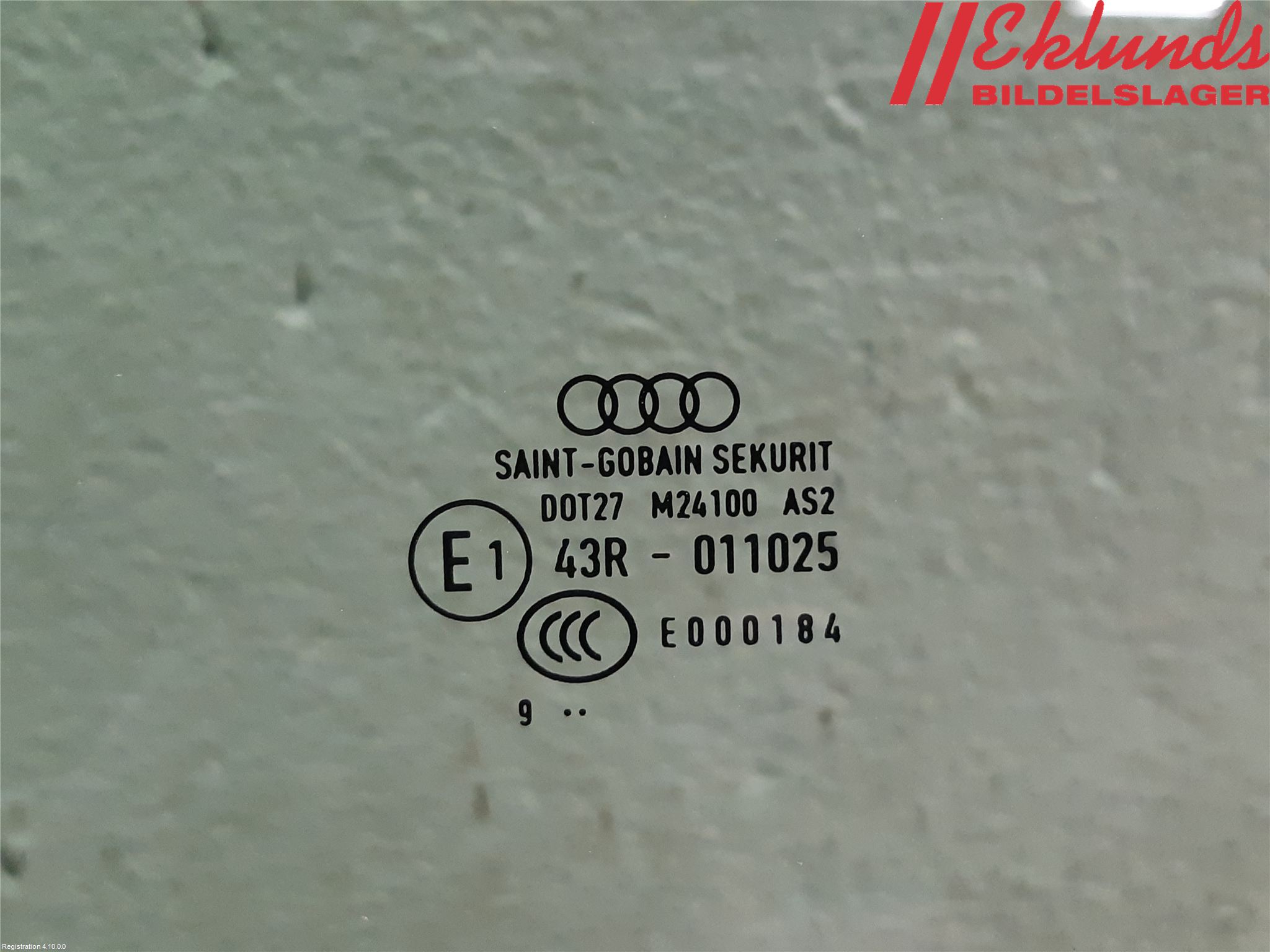 Audi A4/S4 B9 20- Dörruta Fram Vänster