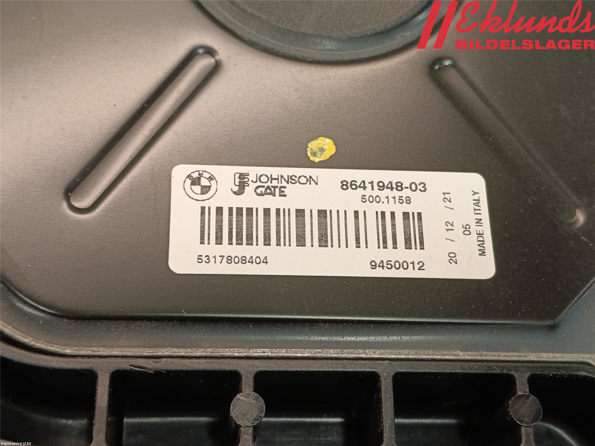 BMW i3 I01 13-22 Kylfläkt El