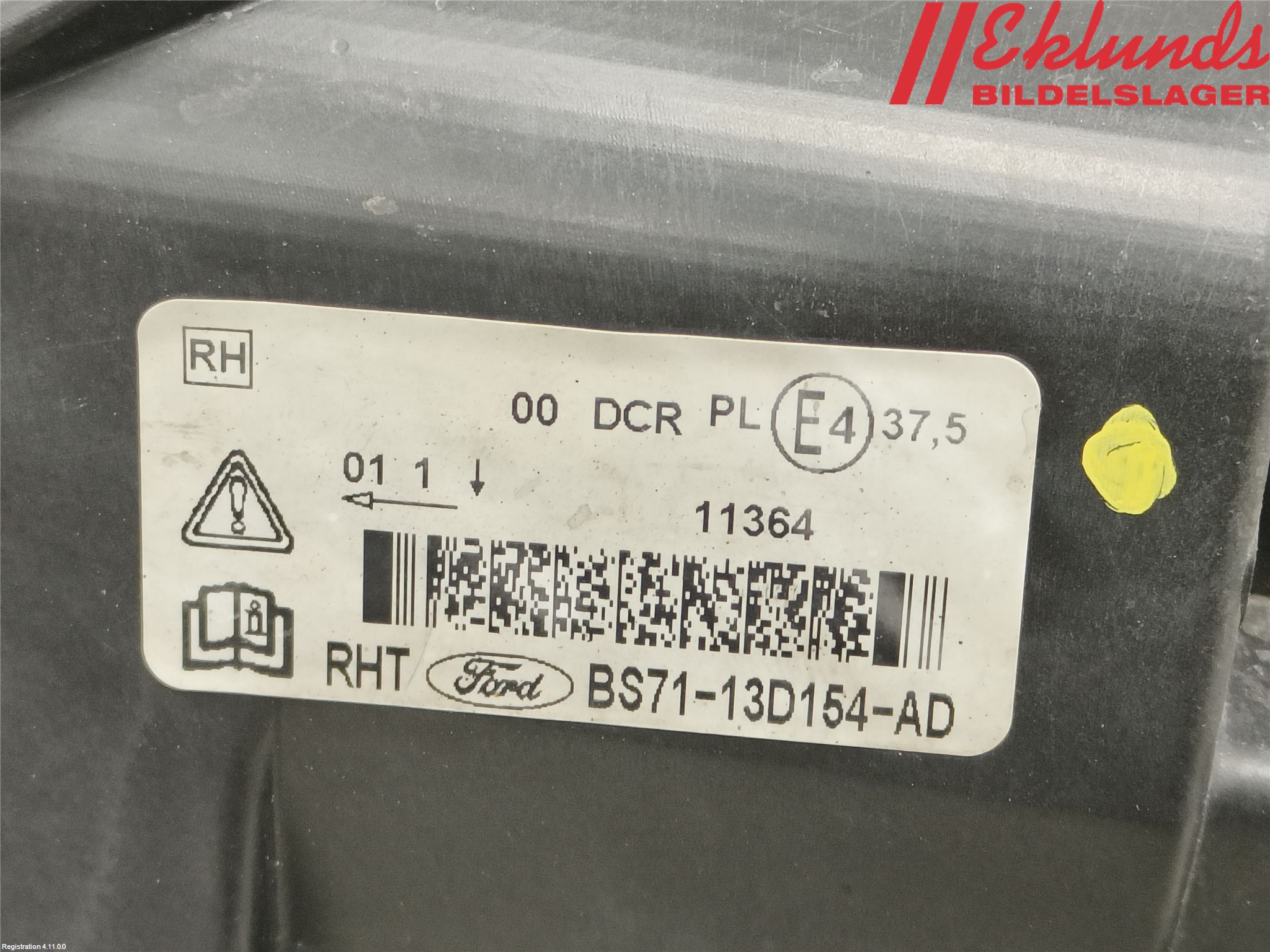 Ford MONDEO 07-15 Strålkastare Höger