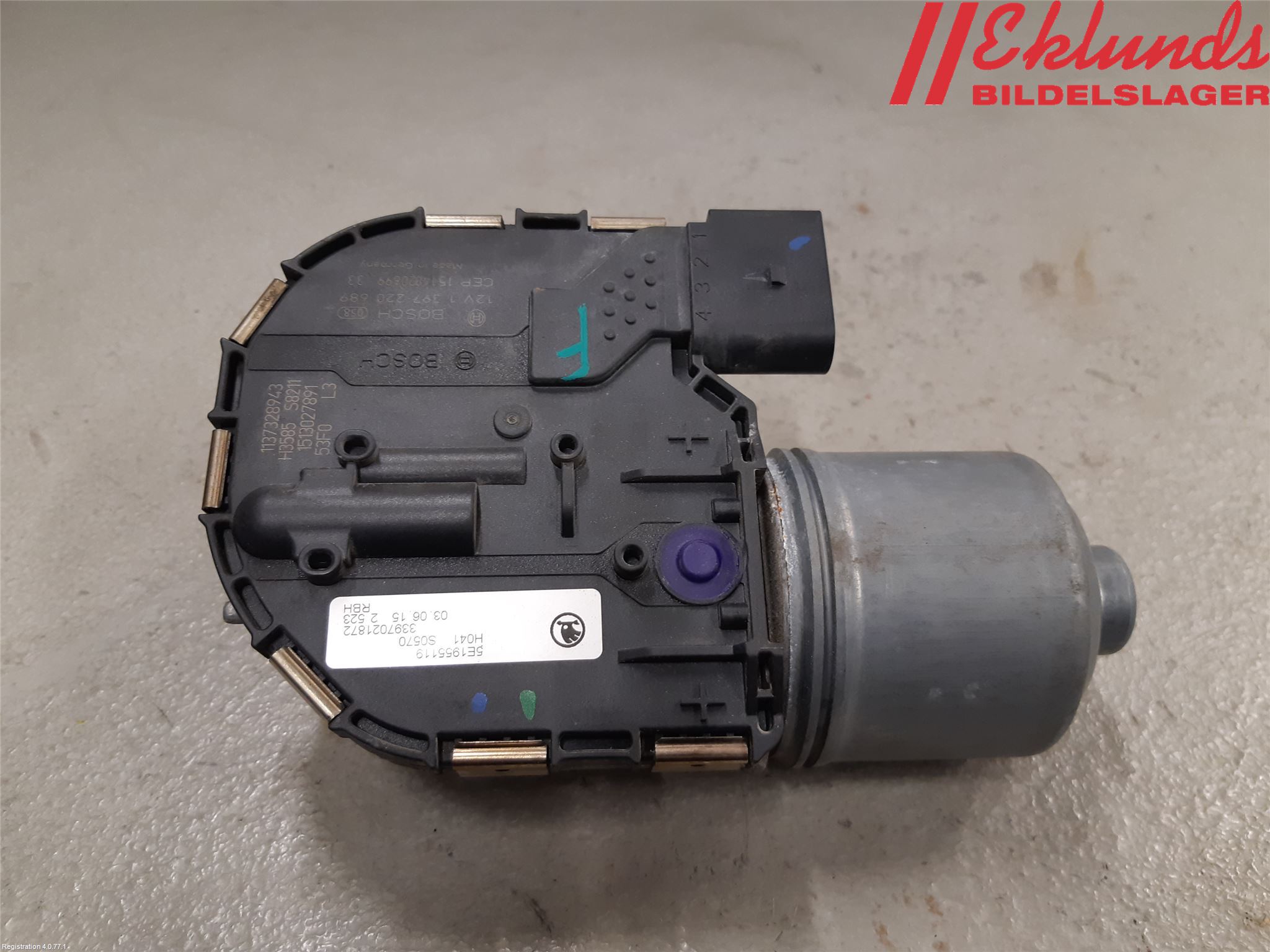 Skoda OCTAVIA (5E) 13-20 Torkarmotor Vindruta