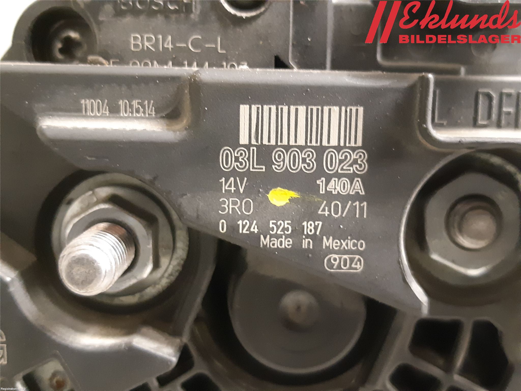 Volkswagen VW GOLF VI 09-13 Generator