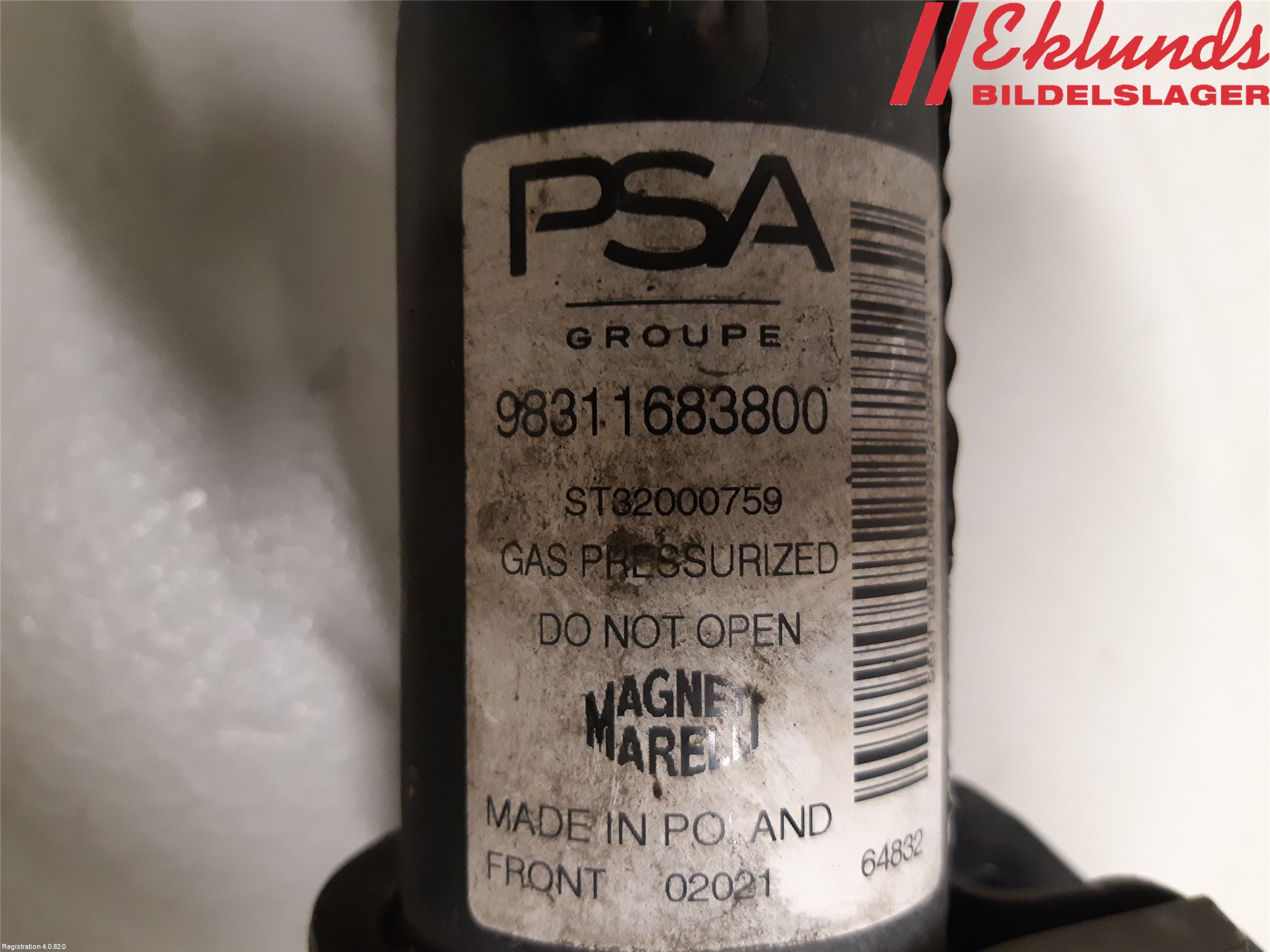 Peugeot 208/E-208 20- Fjäderben Fram Vänster