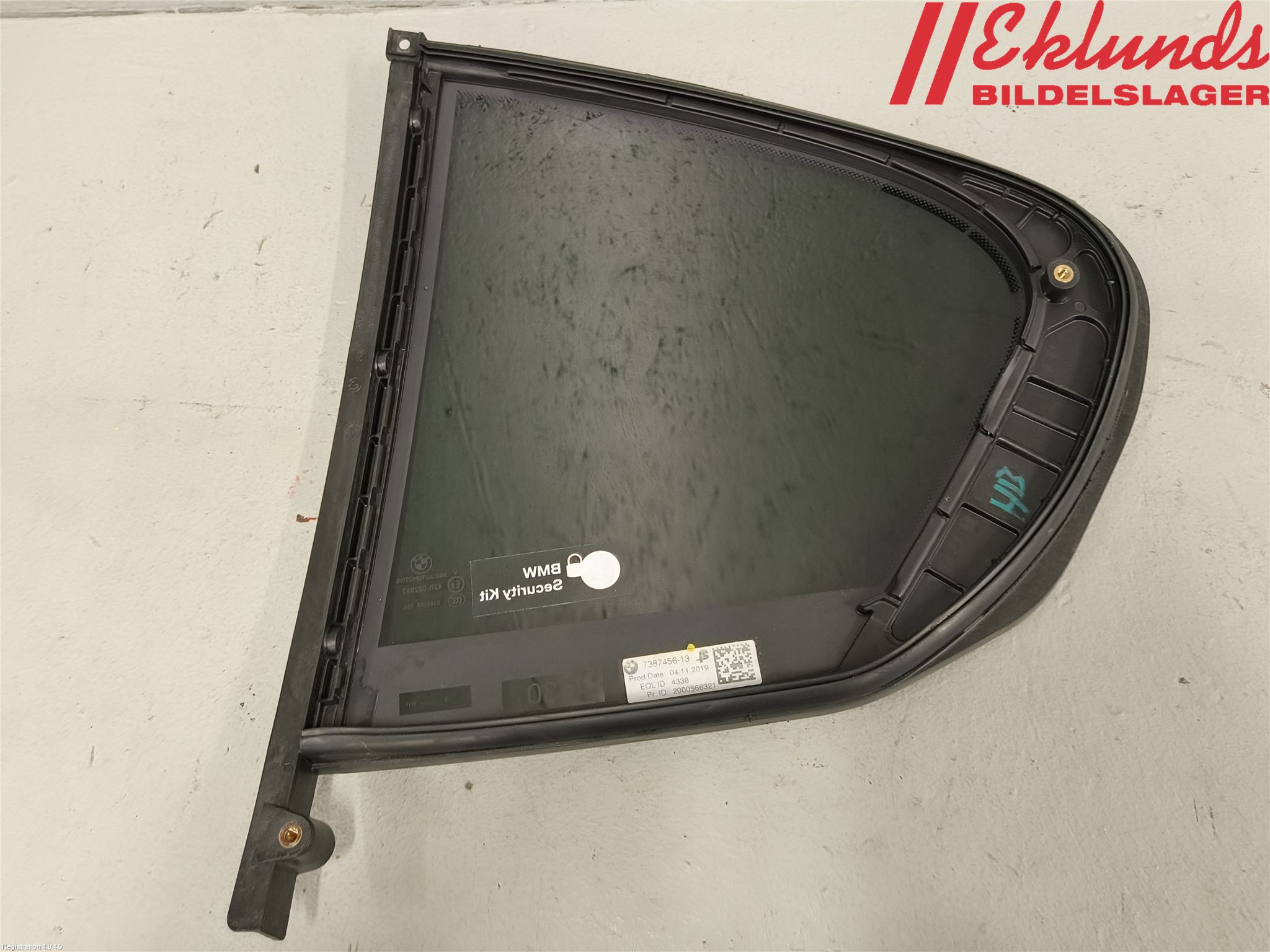 BMW 5 G30/G31/F90 17-23 Dörruta Bak Höger