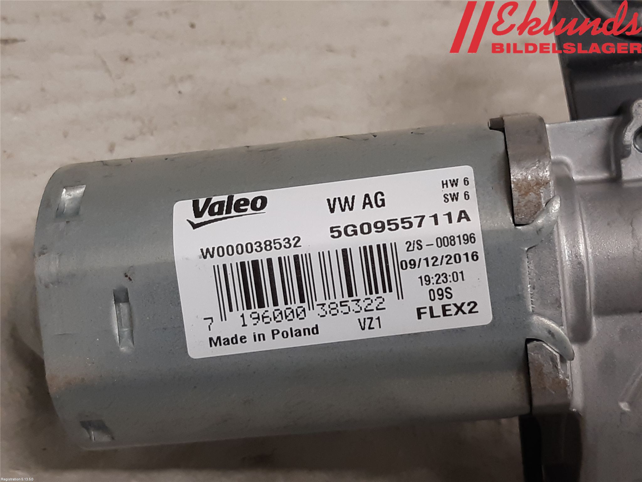 Volkswagen VW TIGUAN 16-24 Torkarmotor Baklucka