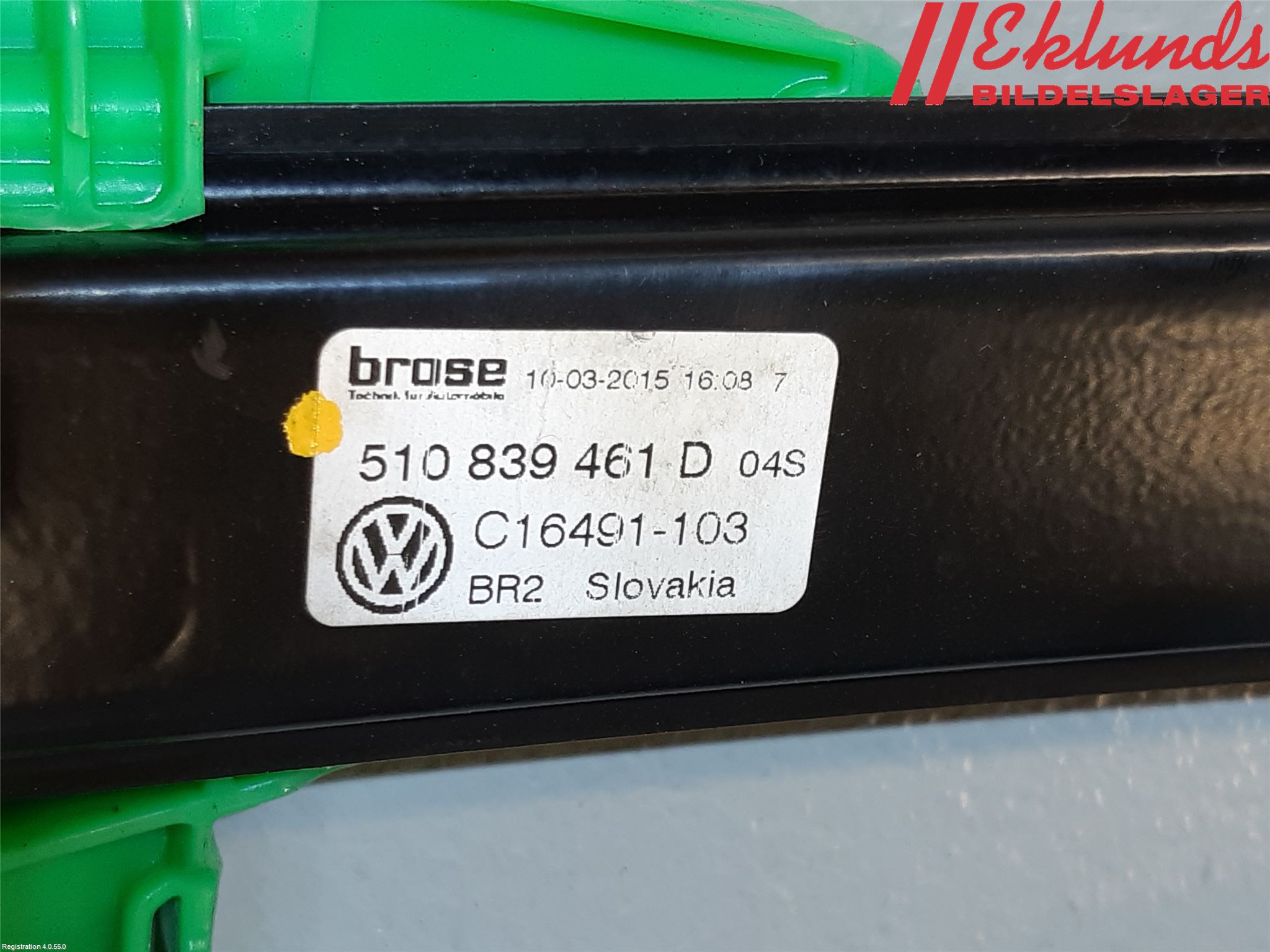 Volkswagen VW GOLF SPORTSVAN 15-20 Fönsterhiss El Kompl