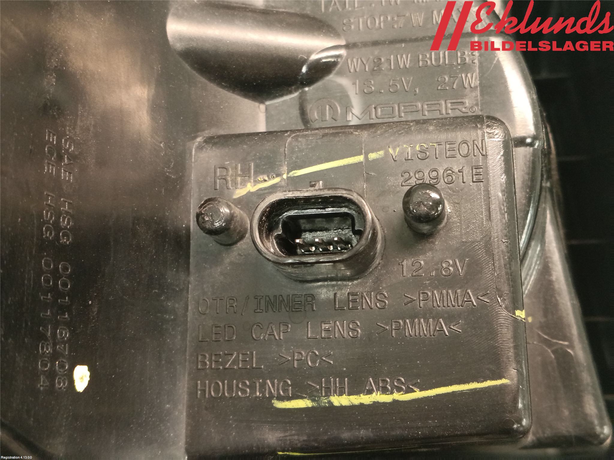 Fiat FREEMONT Bakljus Höger