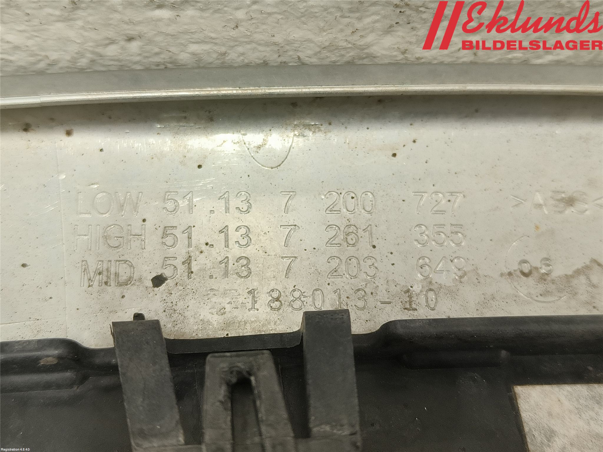 BMW 5 F10/F11/F18 09-17 Grilldel Mitt