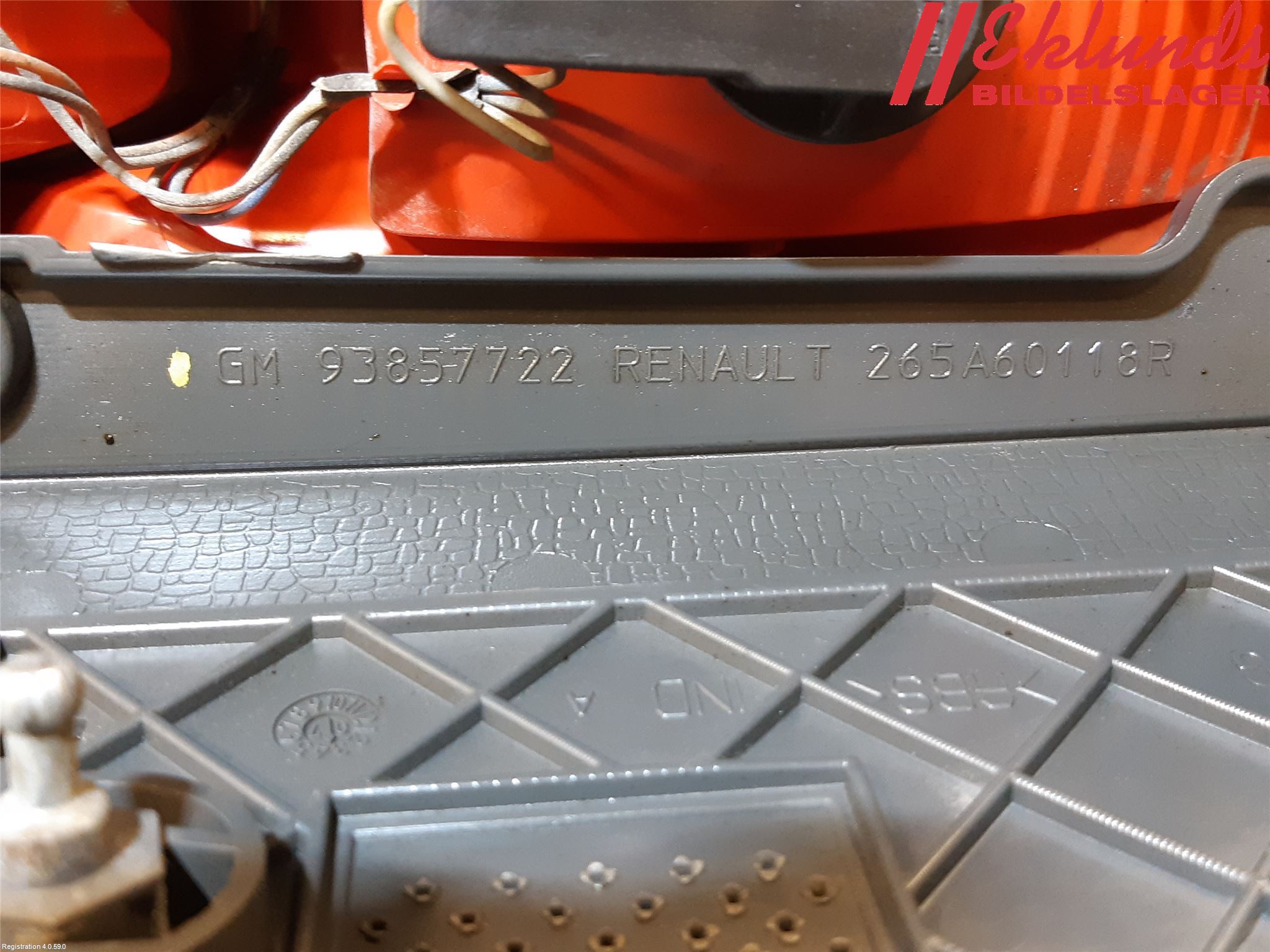 Opel VIVARO 01-14 Bakljus Vänster