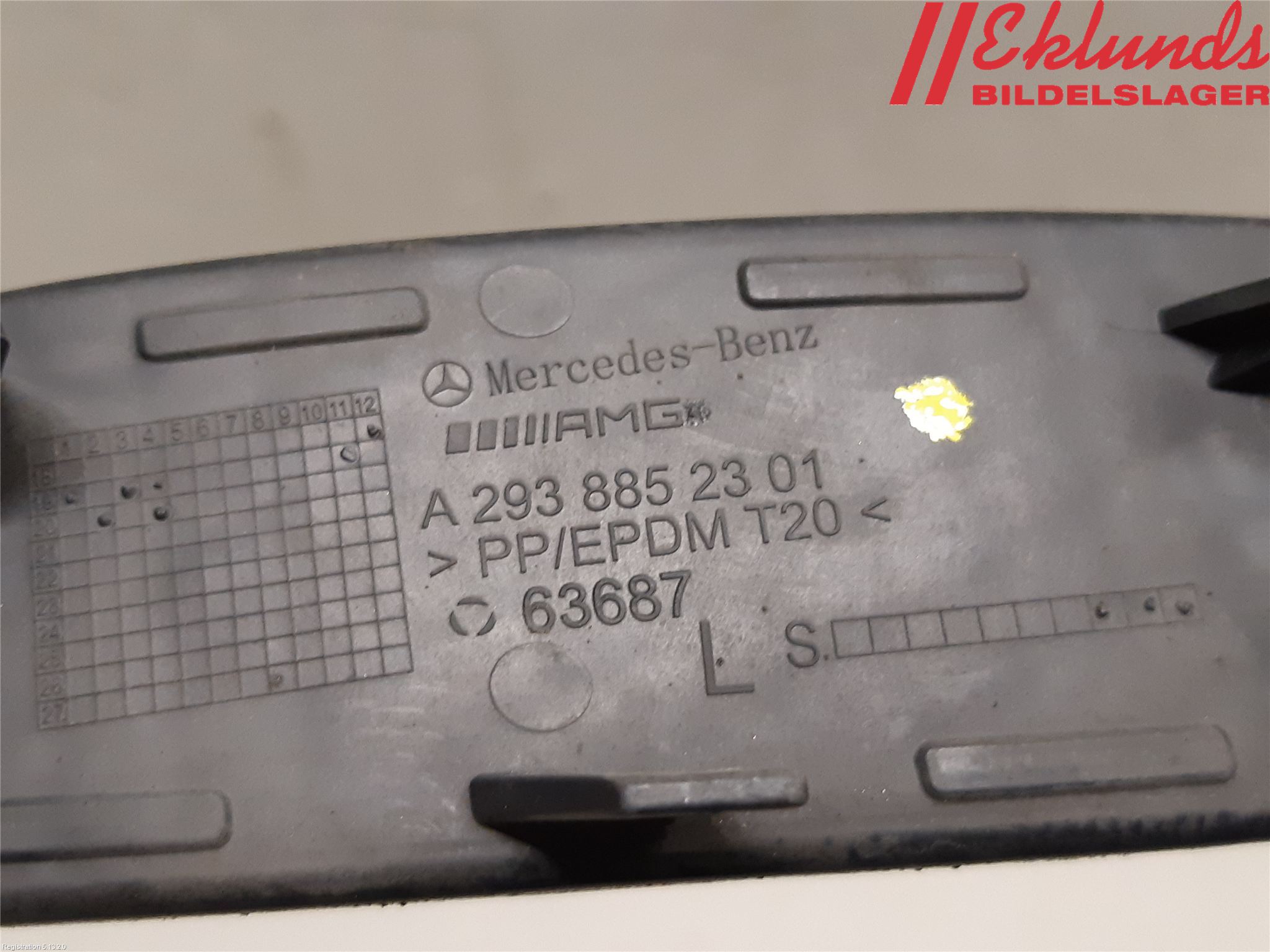 Mercedes-Benz MB EQC (N293) 20- Stöt Utfyllnad-List-Grill