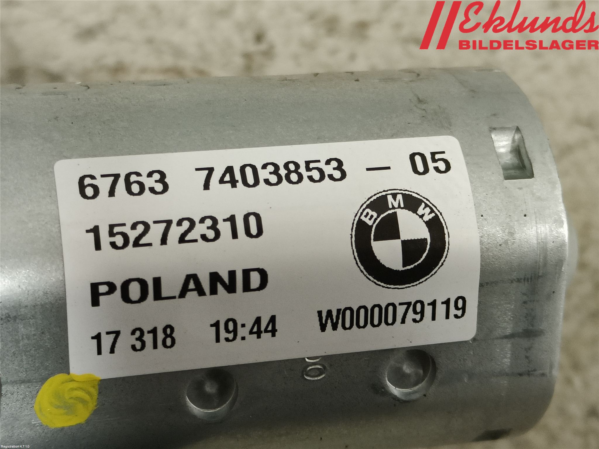 BMW 5 G30/G31/F90 17-23 Torkarmotor Baklucka