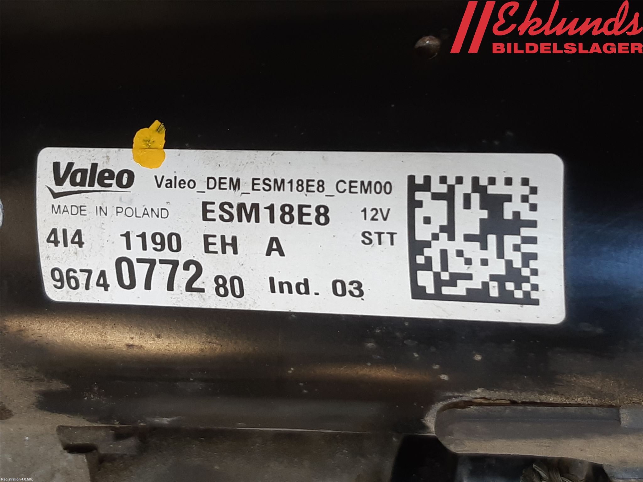 Peugeot 308 14-21 Startmotor