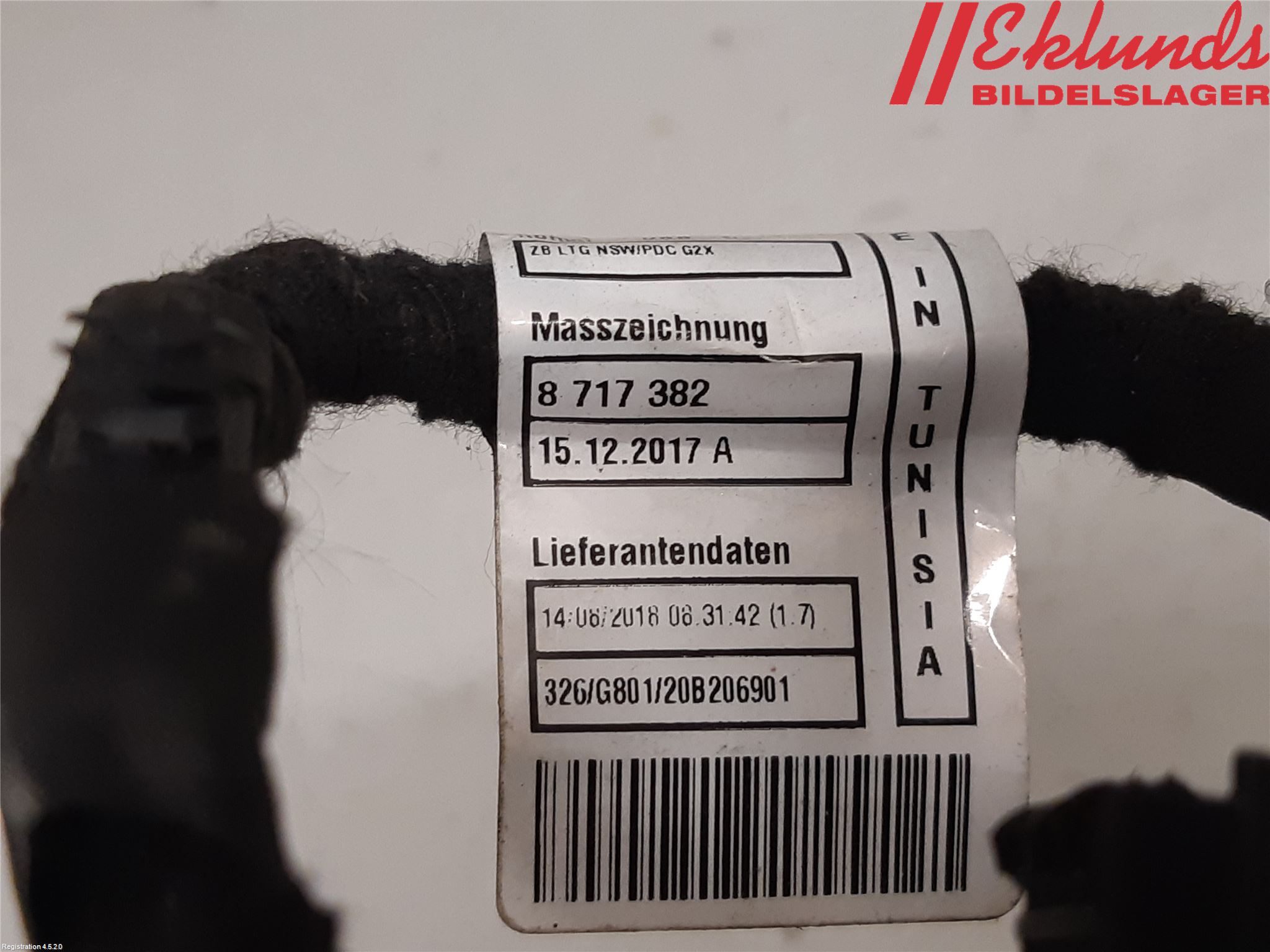 BMW 3 G20/G21/G80/G81 19- Kabelhärva