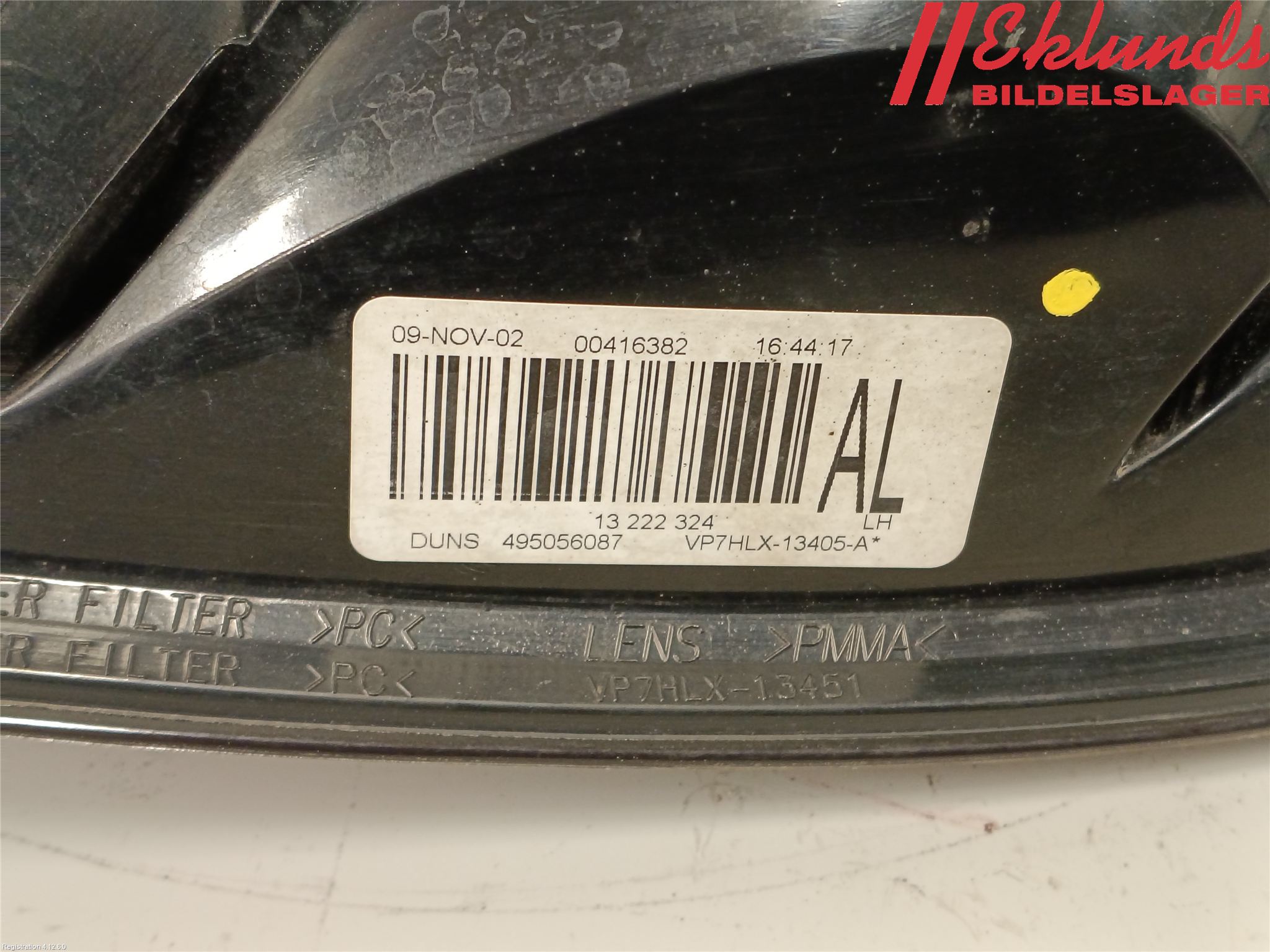 Opel ASTRA H 04-12 Bakljus Vänster